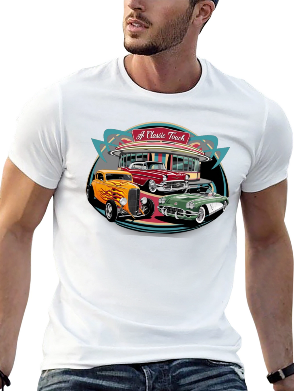 Classic Cars T-Shirt - A Classic Touch Design