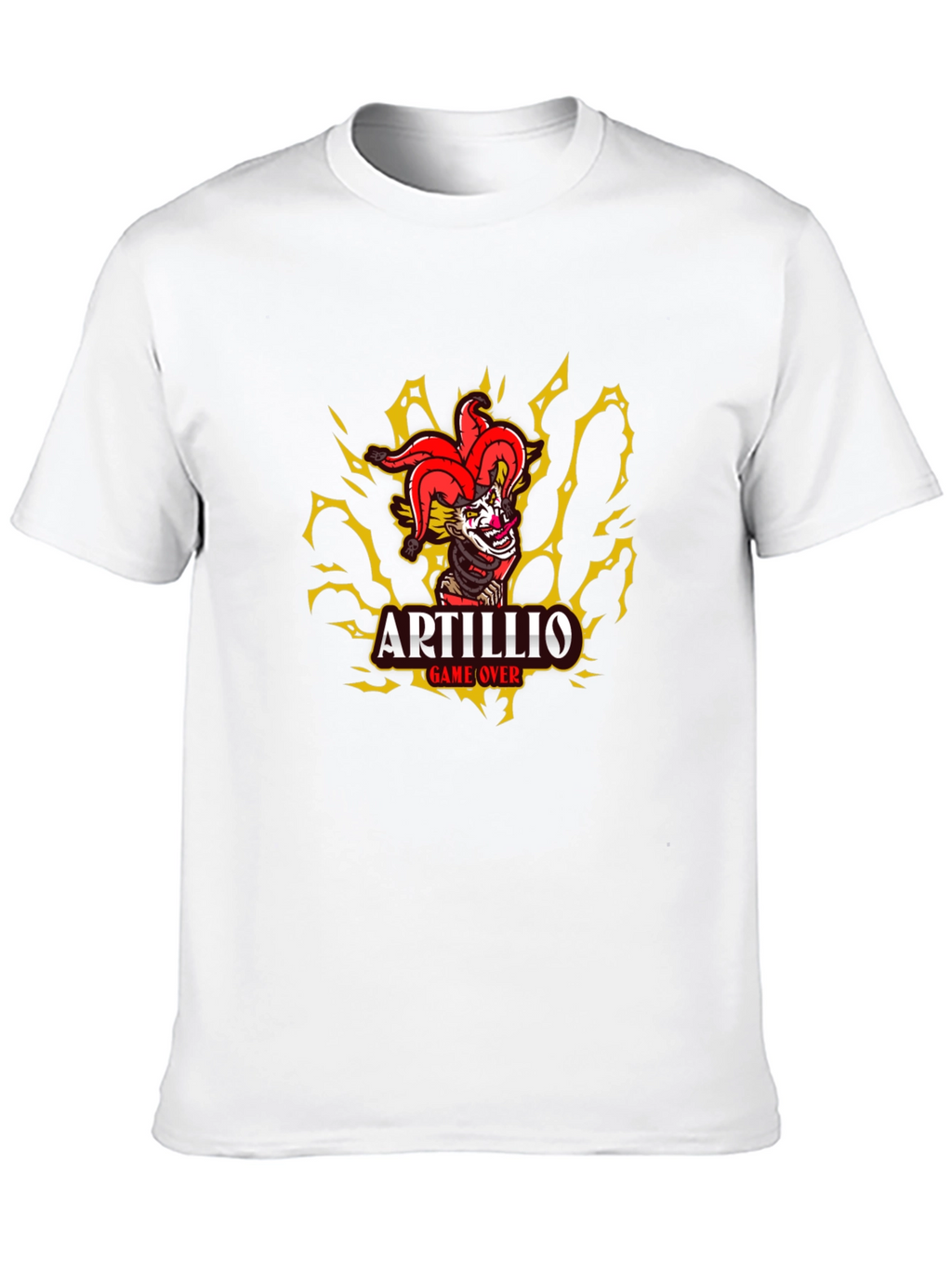 Artillio Game Over Clown Graphic Black T-Shirt