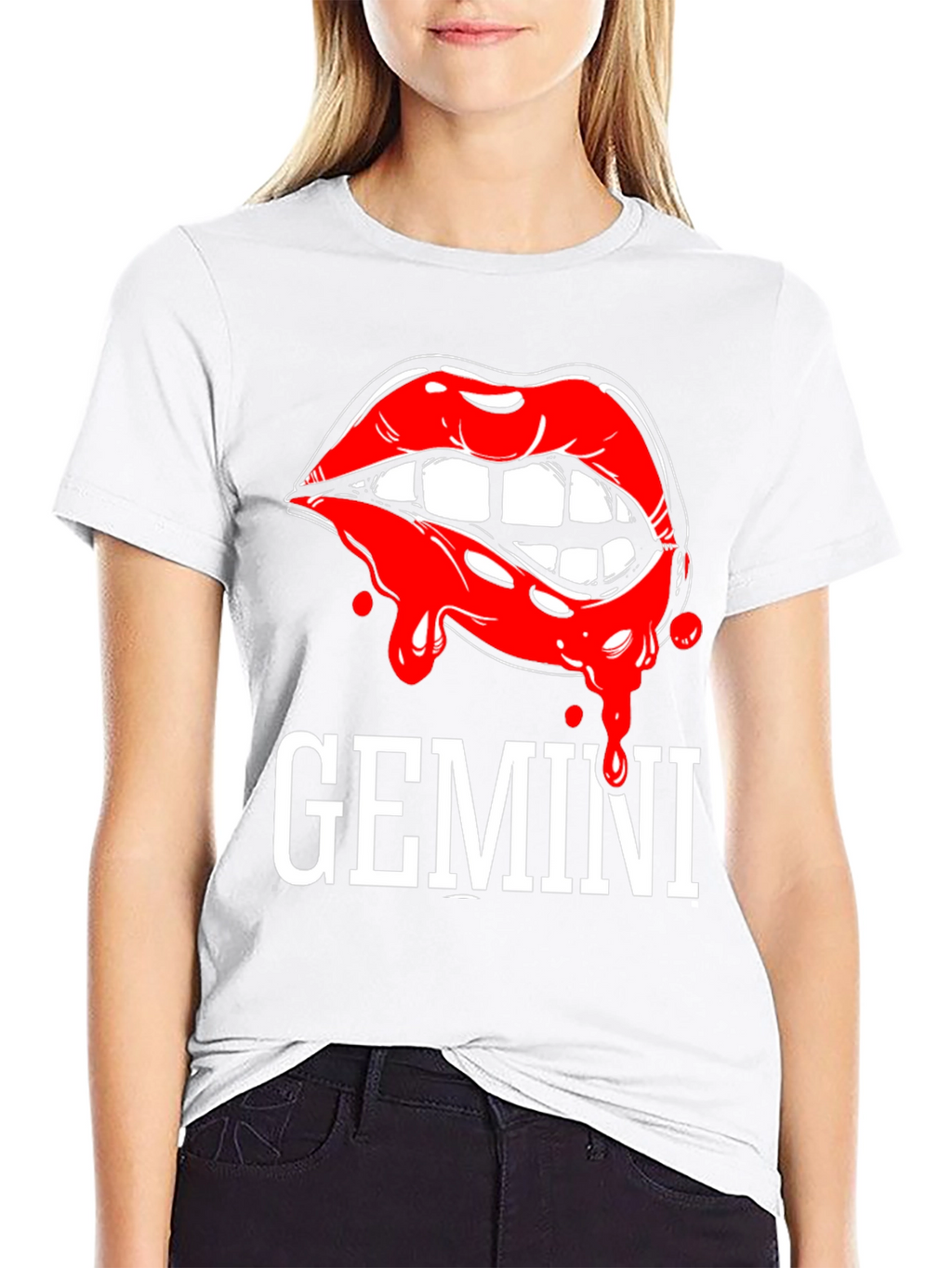 Gemini Lips Graphic T-Shirt