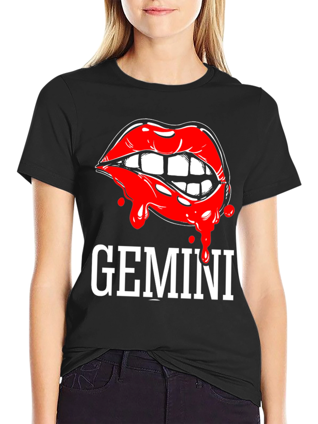 Gemini Lips Graphic T-Shirt