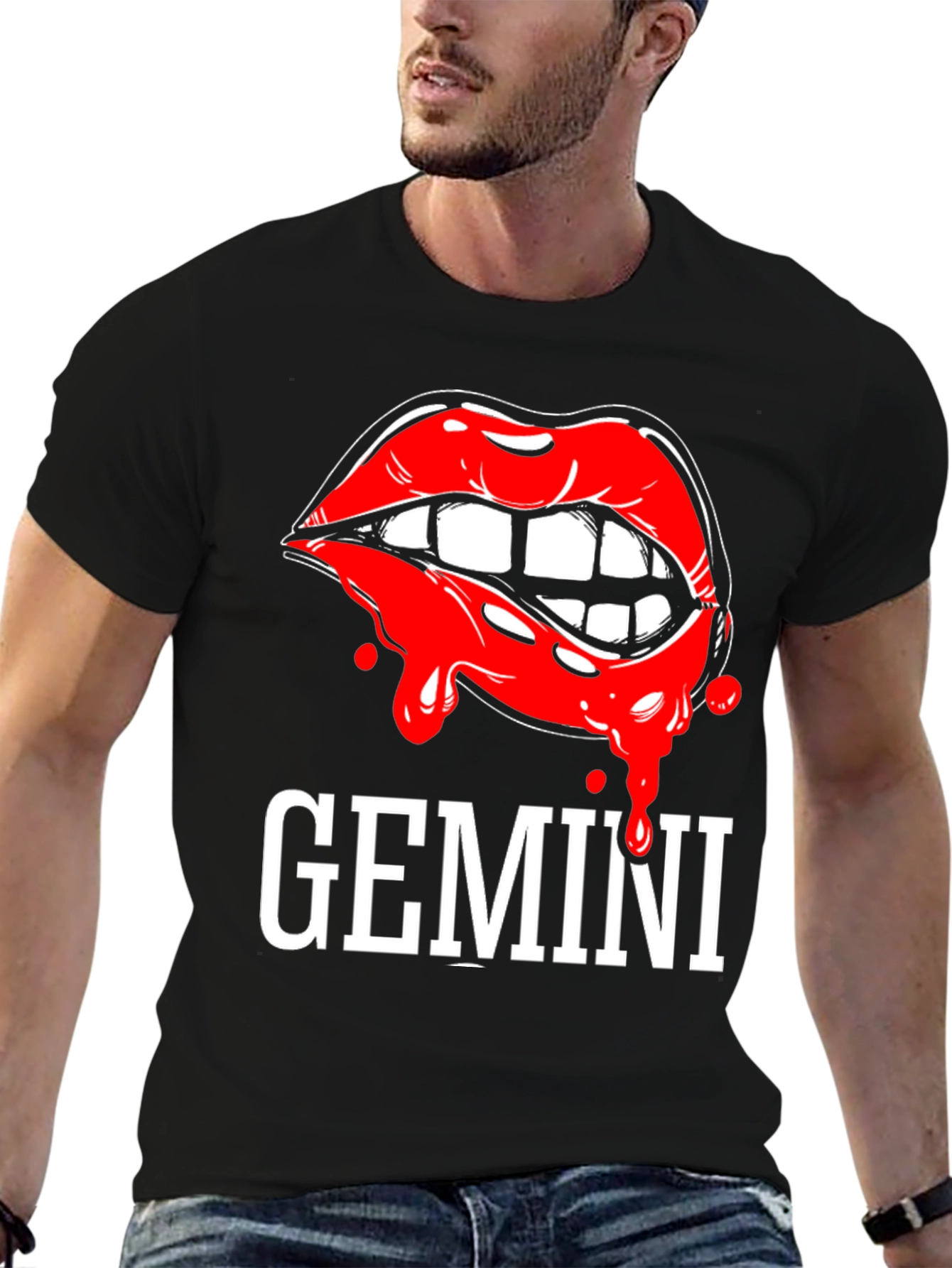 Gemini Lips Graphic T-Shirt