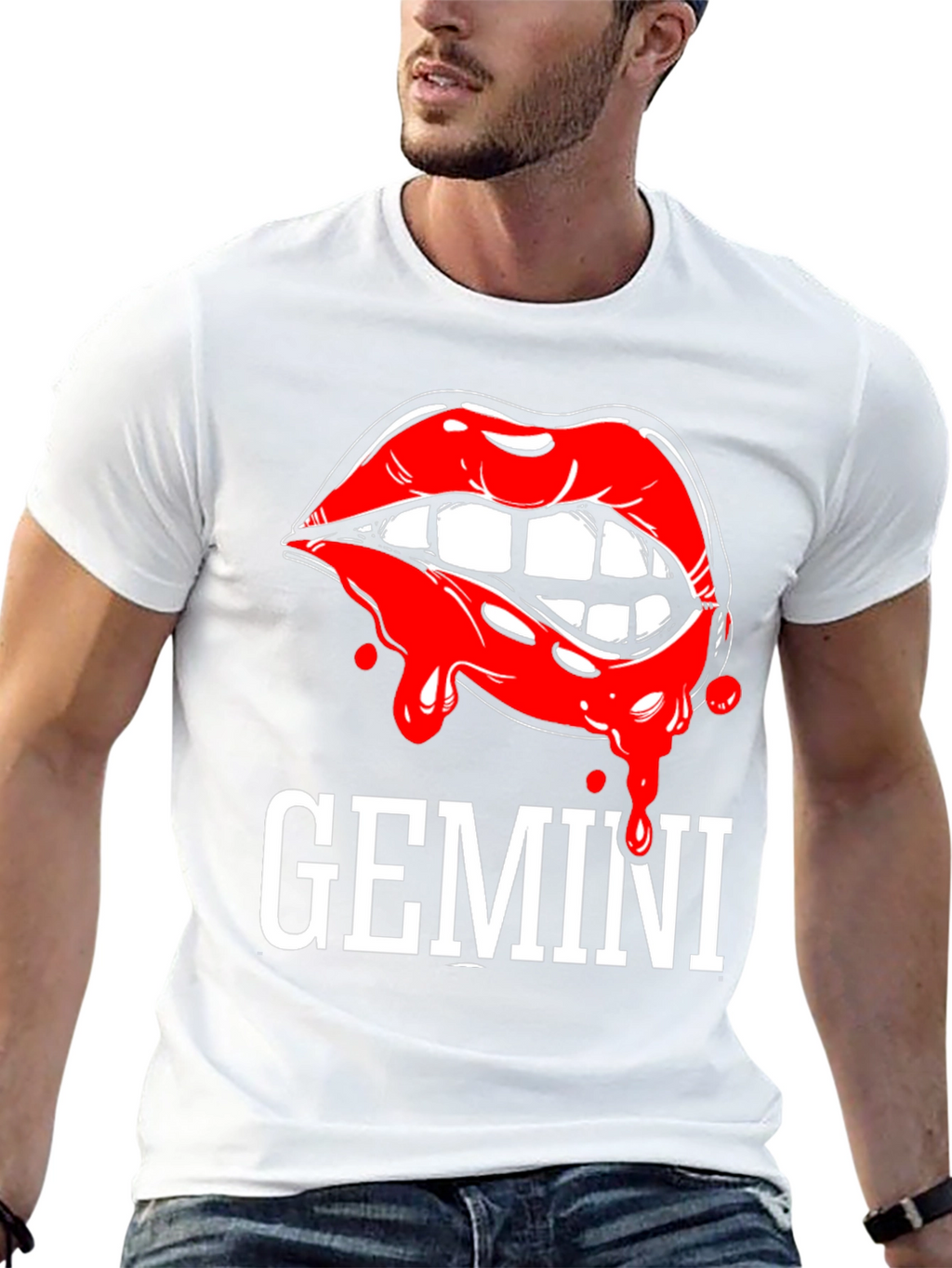 Gemini Lips Graphic T-Shirt