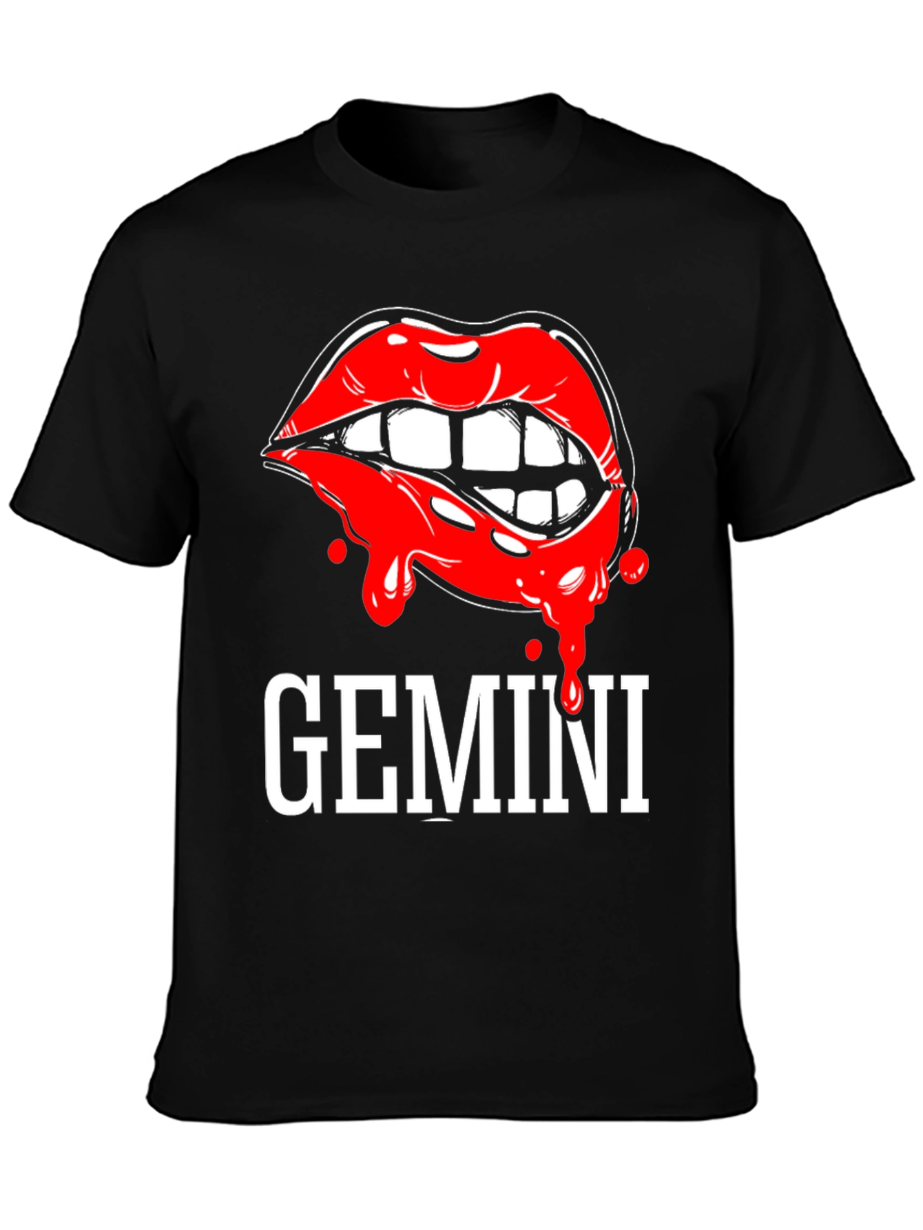 Gemini Lips Graphic T-Shirt