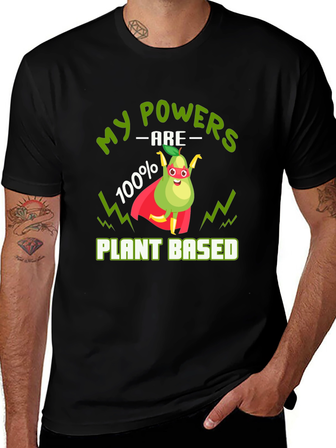 Vegan Superhero T-Shirt - Plant Based Power