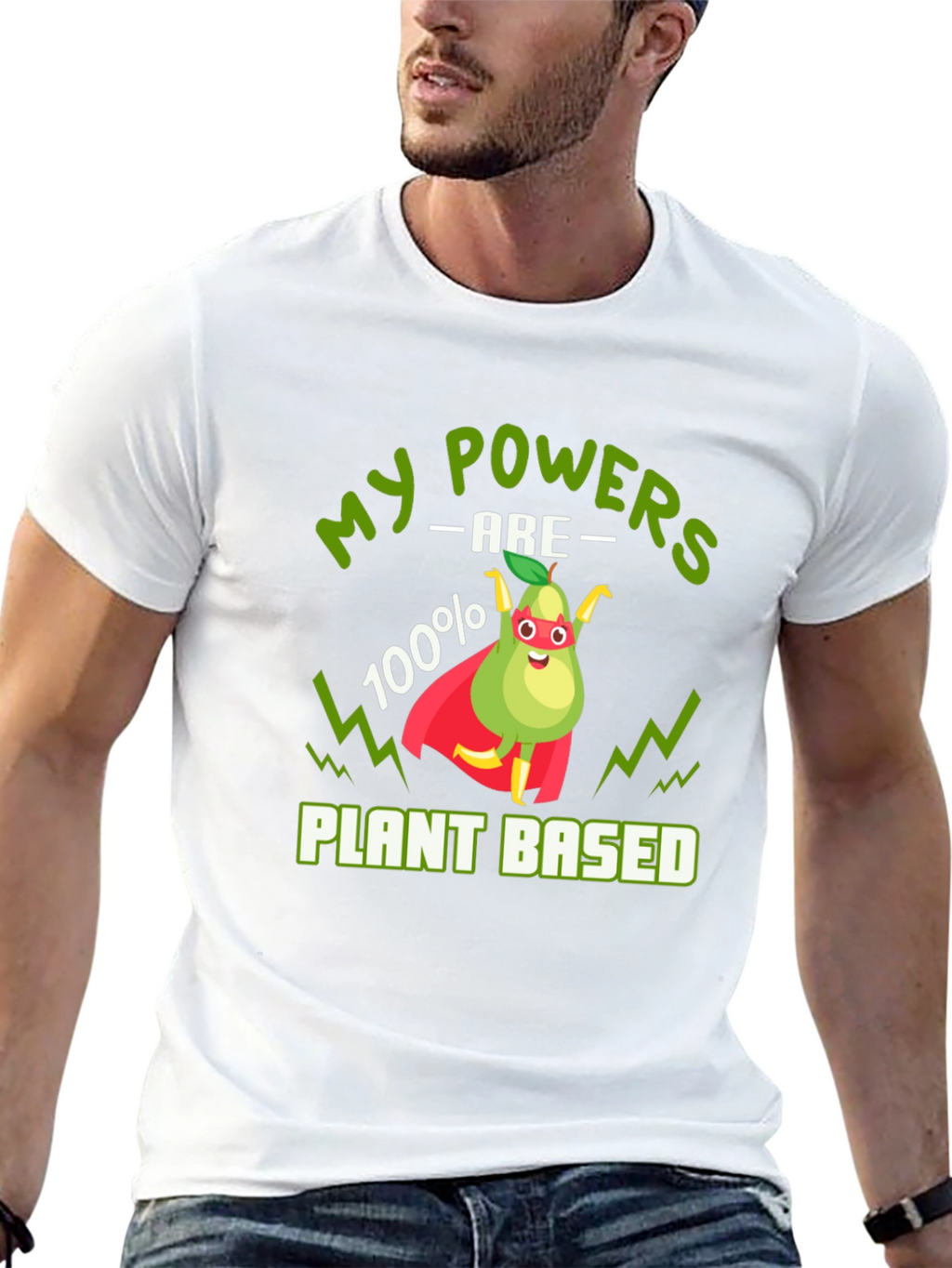 Vegan Superhero T-Shirt - Plant Based Power