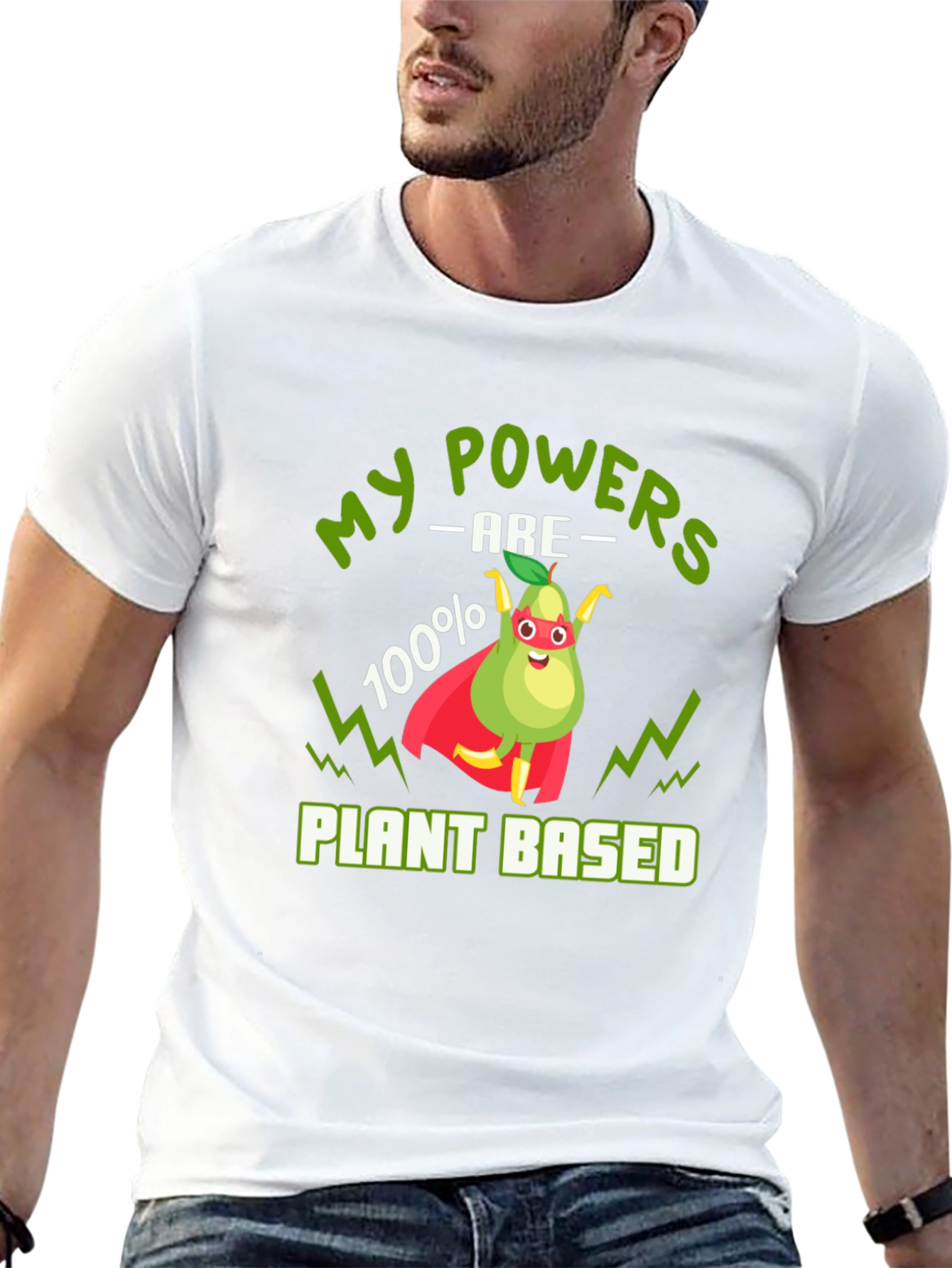 Vegan Superhero T-Shirt - Plant Based Power