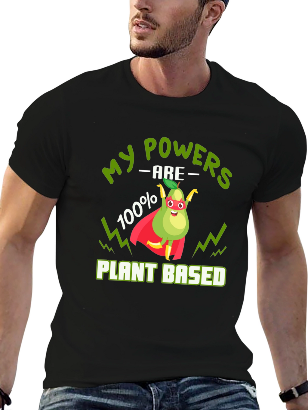 Vegan Superhero T-Shirt - Plant Based Power