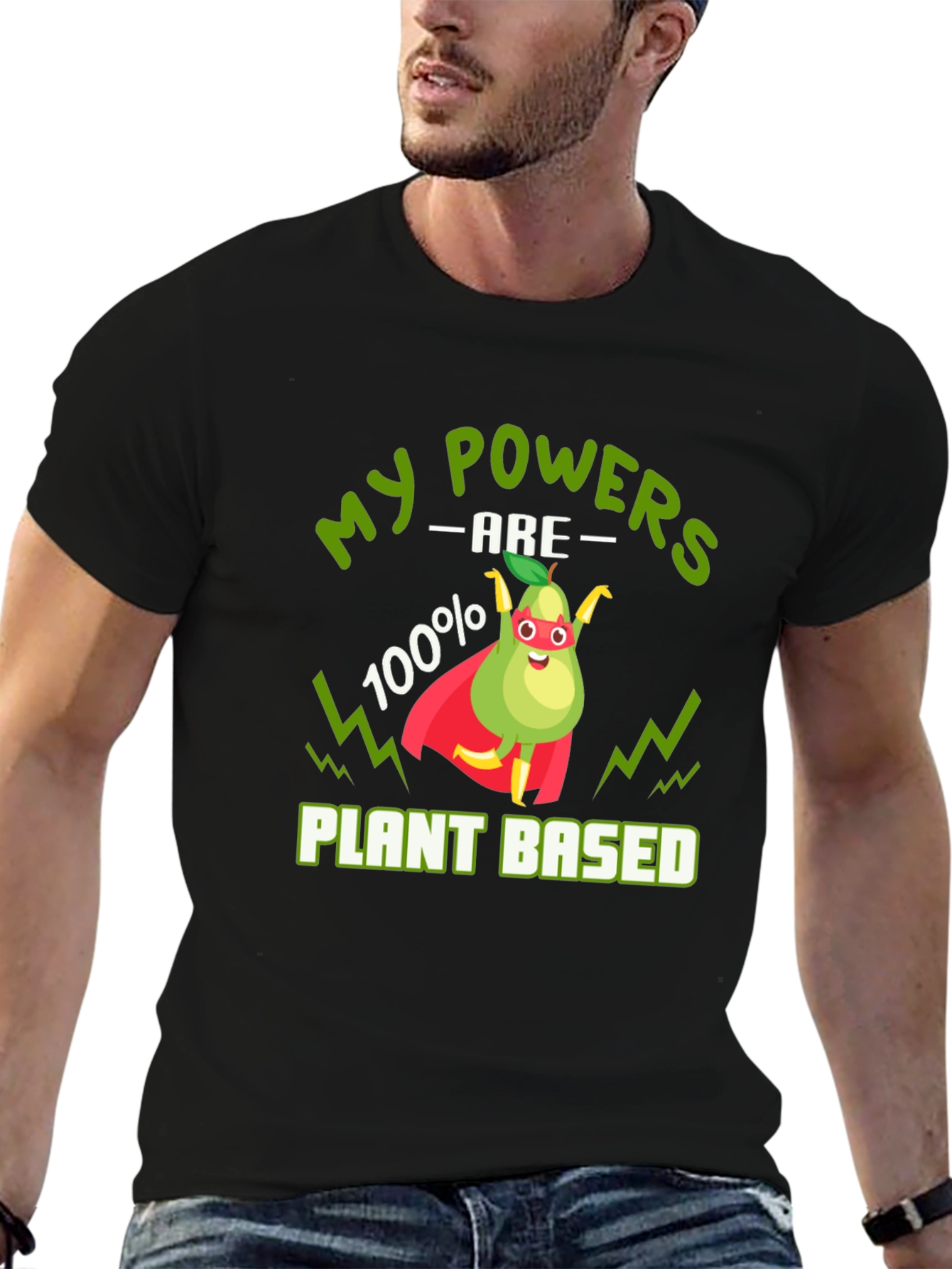 Vegan Superhero T-Shirt - Plant Based Power