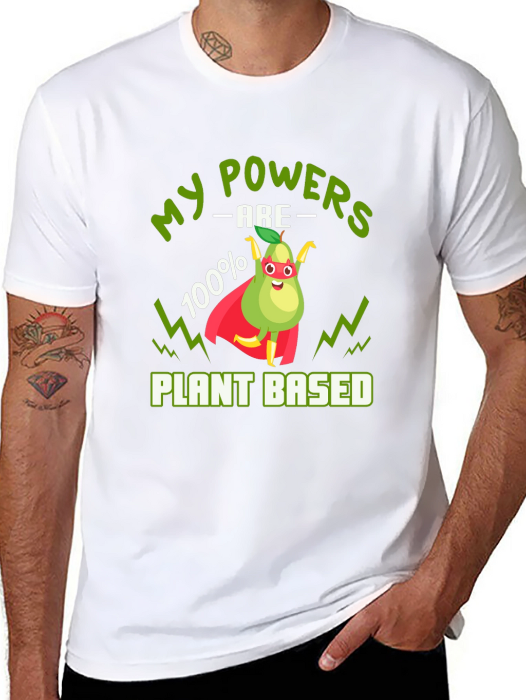 Vegan Superhero T-Shirt - Plant Based Power
