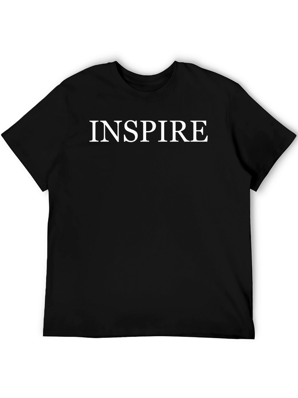 Inspire Graphic Tee - Classic Black Cotton T-Shirt