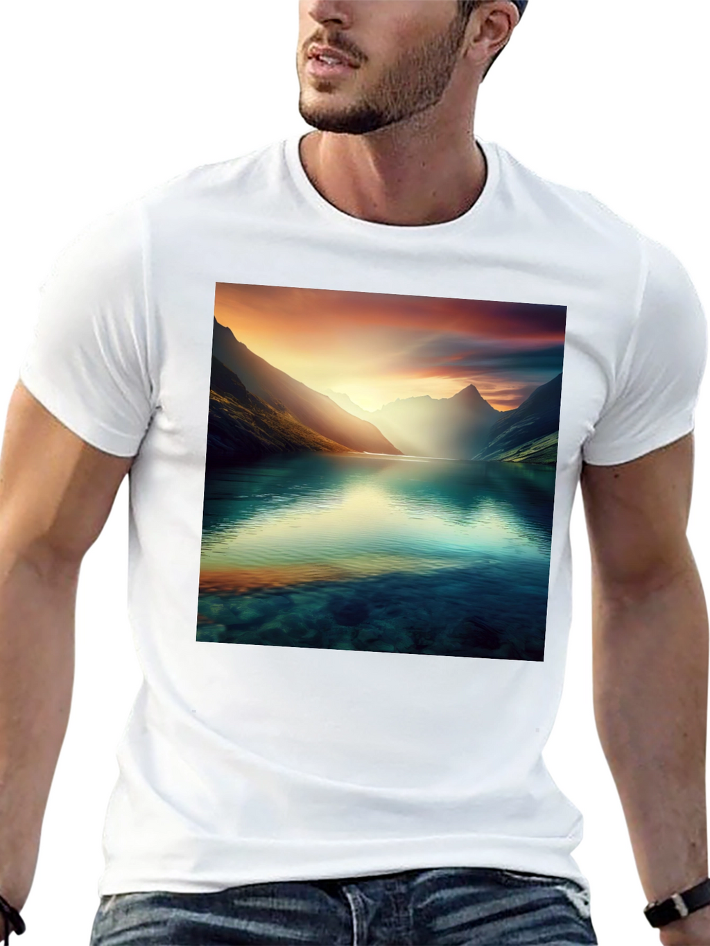 Scenic Mountain Lake T-Shirt