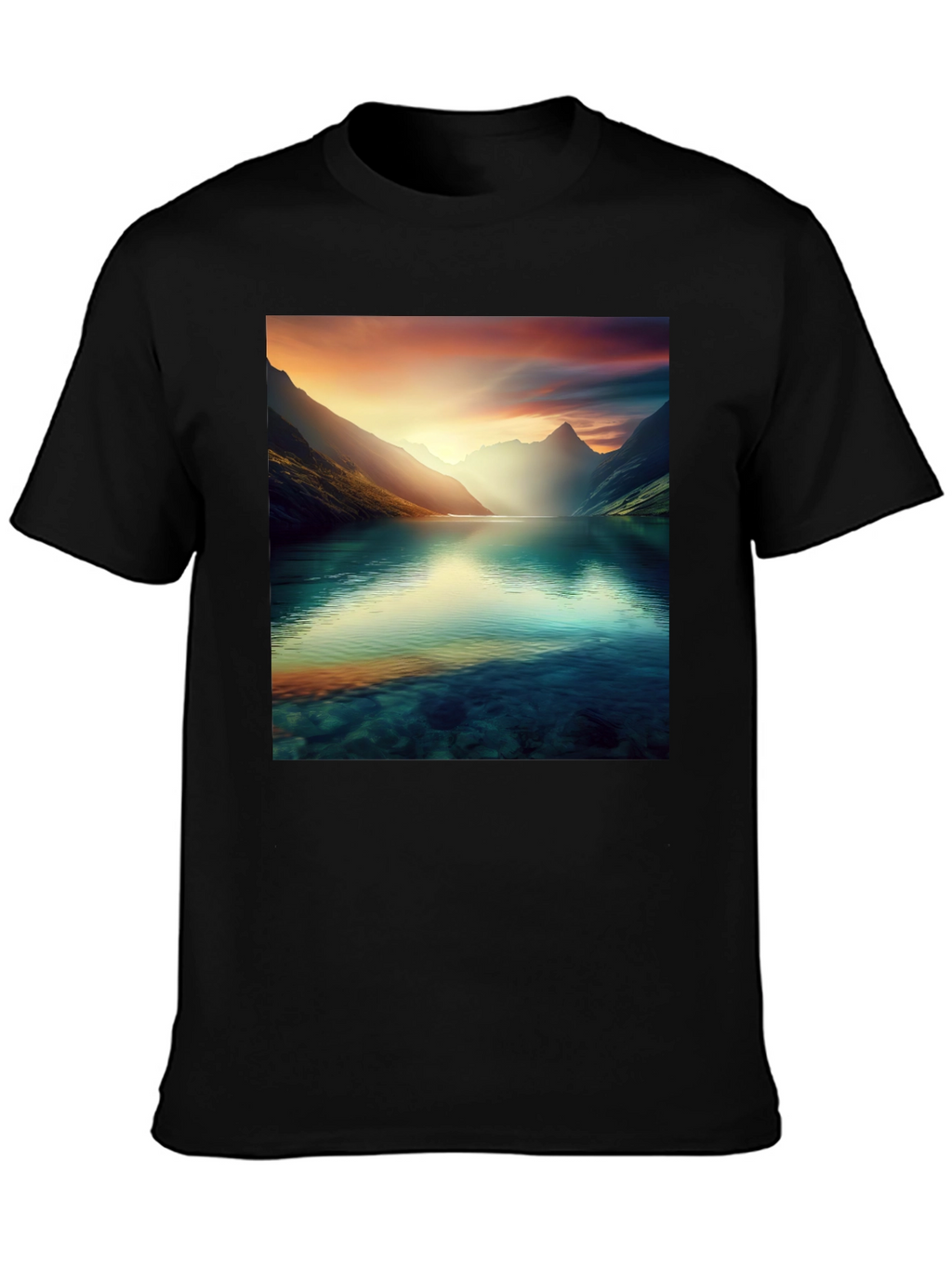 Scenic Mountain Lake T-Shirt
