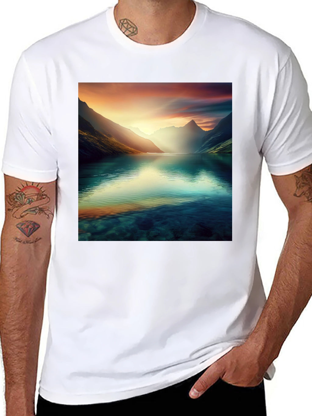 Scenic Mountain Lake T-Shirt