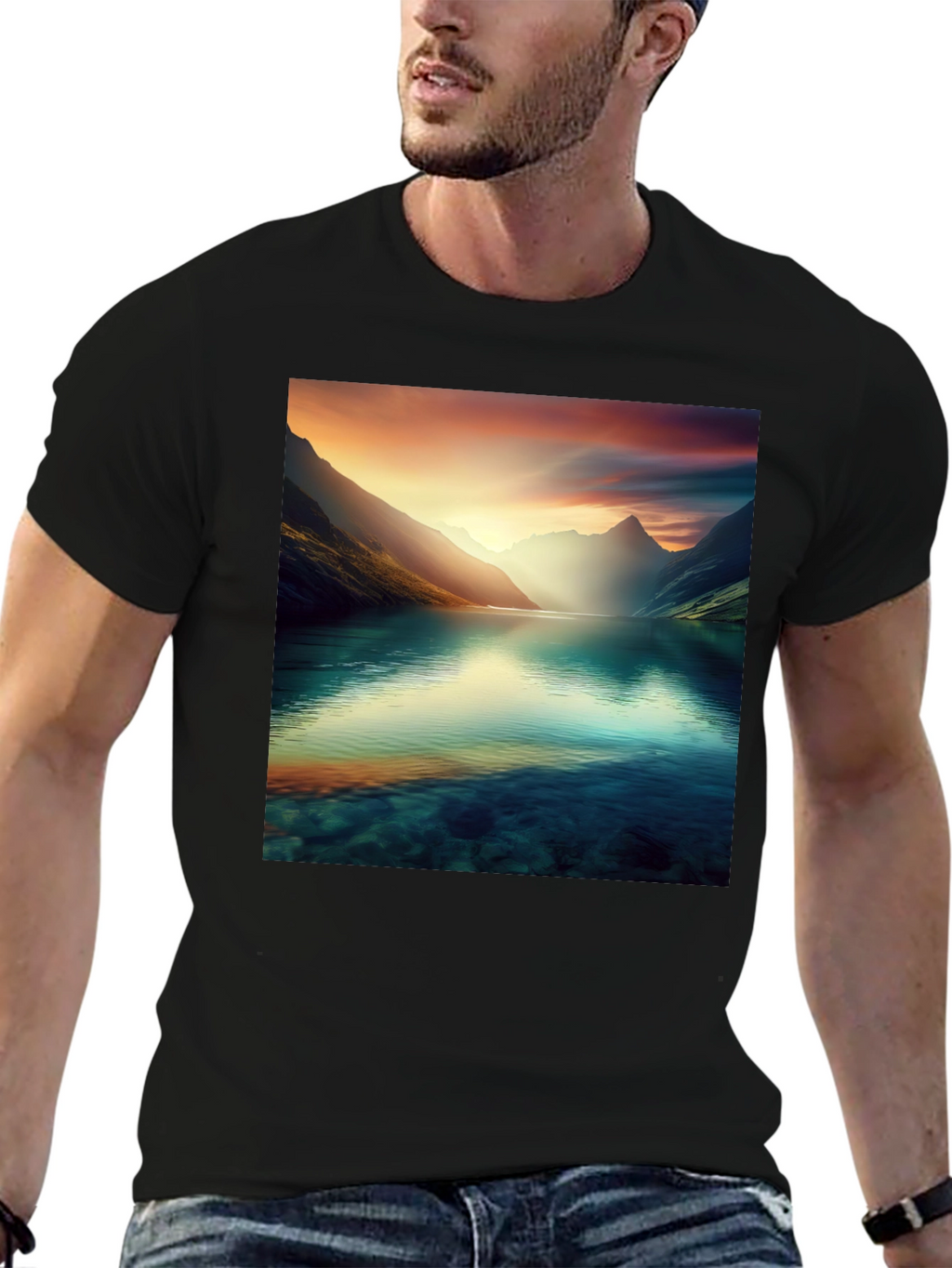 Scenic Mountain Lake T-Shirt