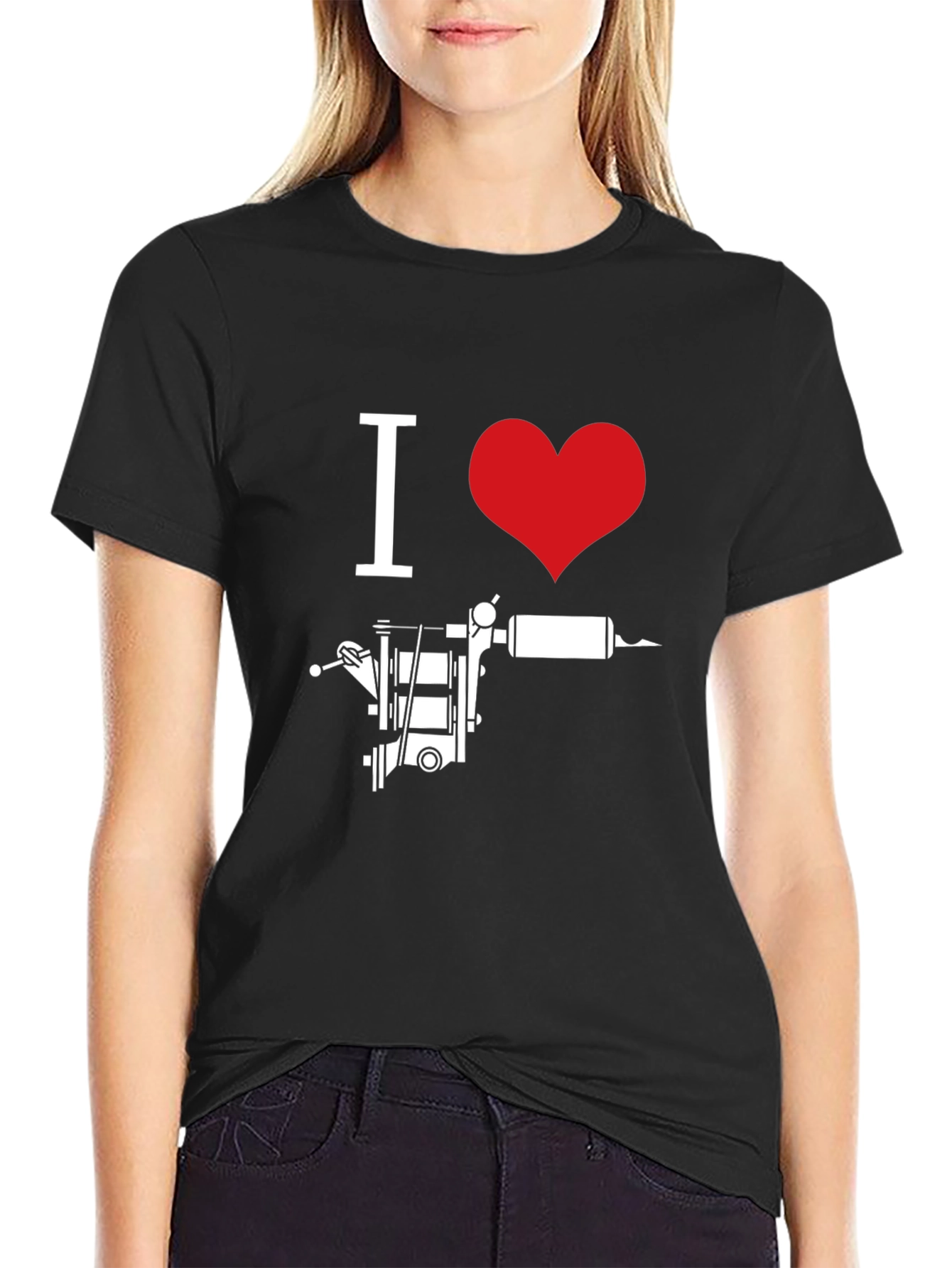 I Heart Tattoo T-Shirt - Black Graphic Tee