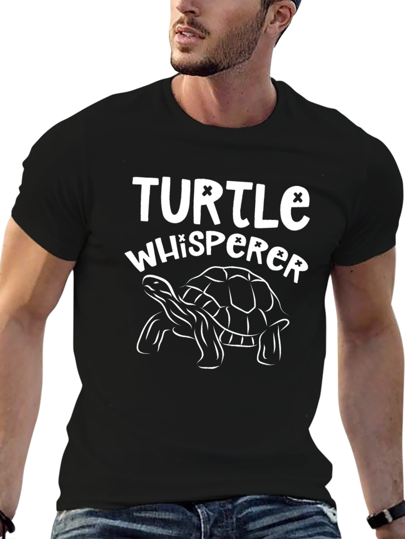 Turtle Whisperer Graphic Tee - Black
