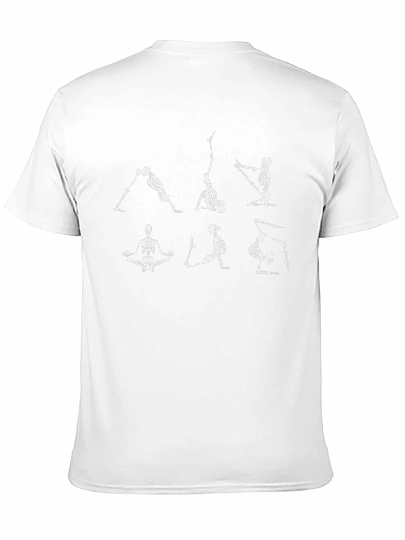 Yoga Skeleton Graphic T-Shirt - Black