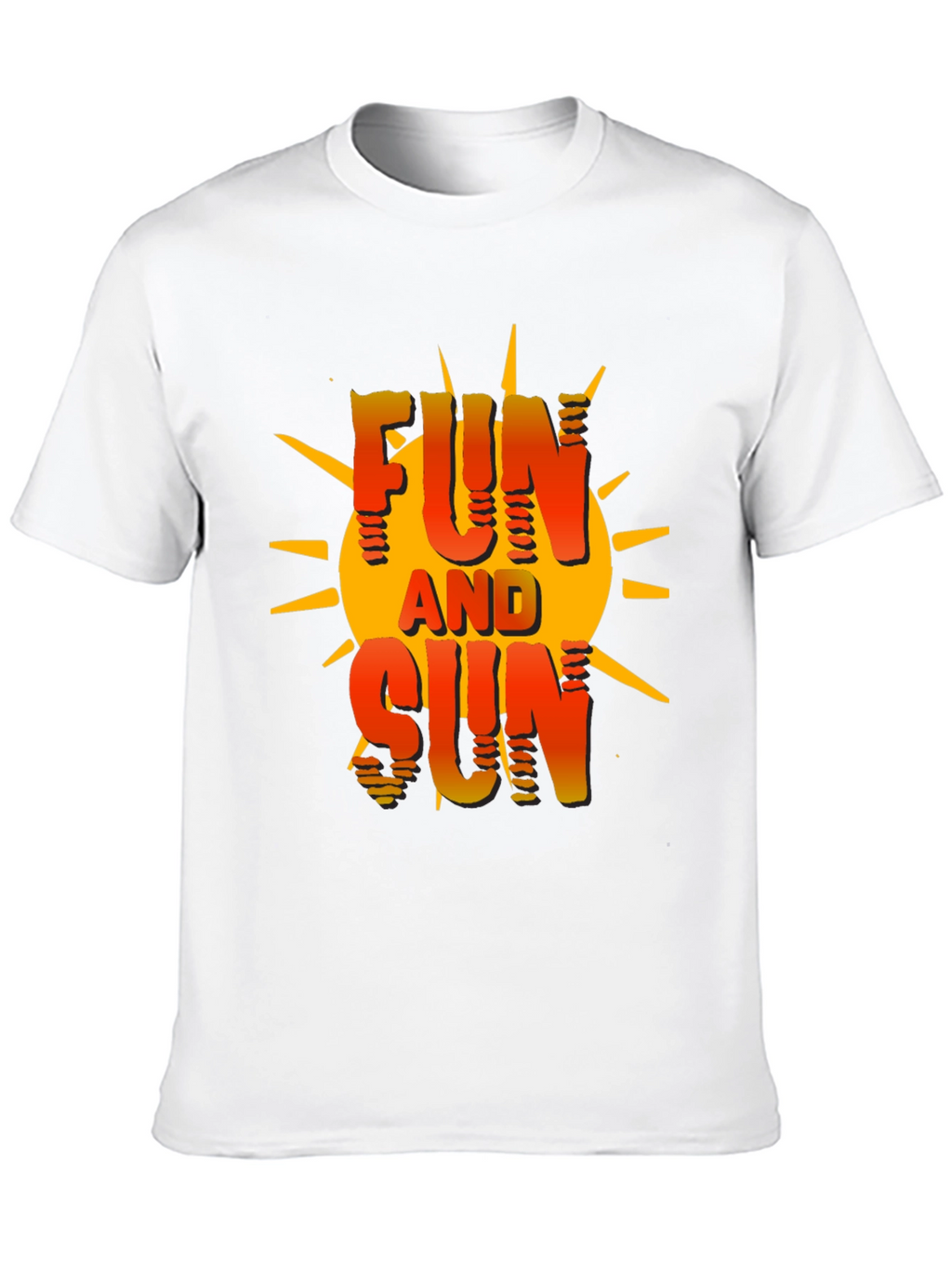 Fun and Sun Graphic T-Shirt - Black Cotton Tee