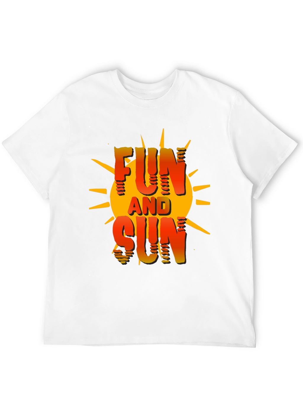 Fun and Sun Graphic T-Shirt - Black Cotton Tee
