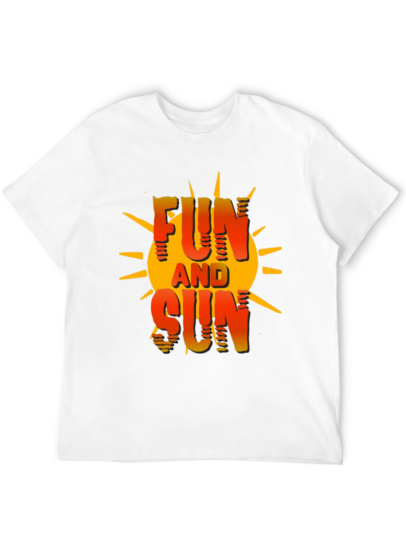 Fun and Sun Graphic T-Shirt - Black Cotton Tee