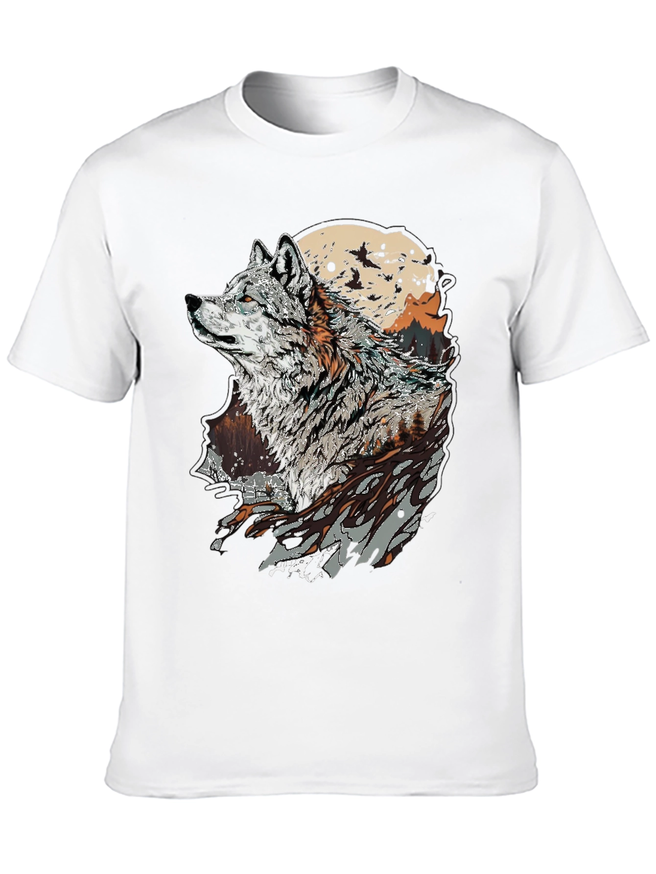 Wolf Graphic T-Shirt - Nature Inspired Print