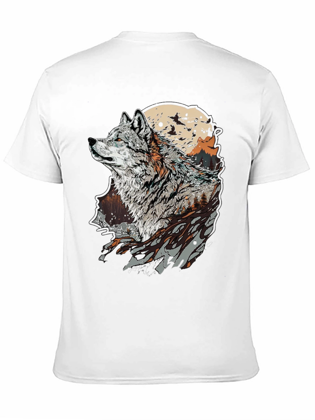 Wolf Graphic T-Shirt - Nature Inspired Print