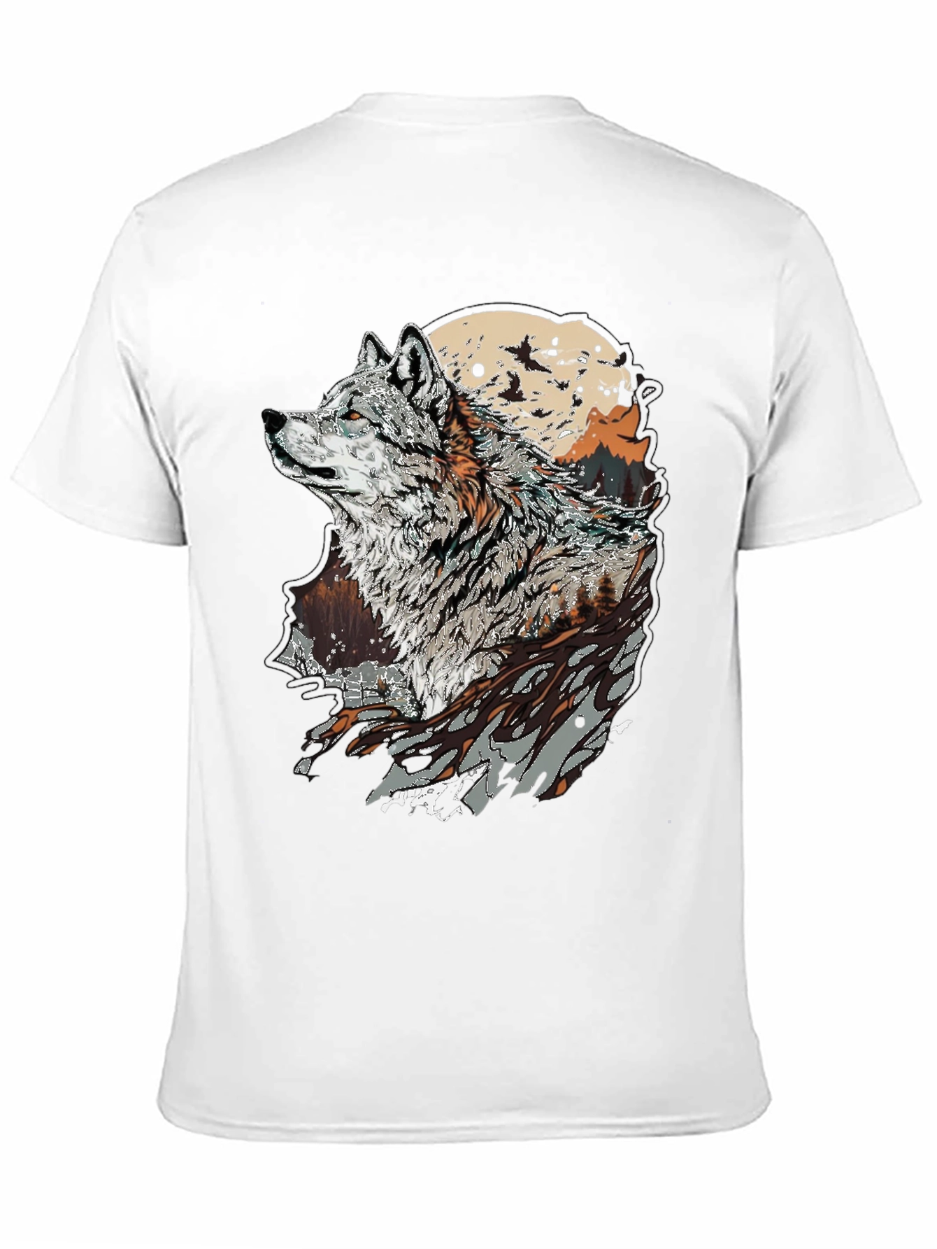 Wolf Graphic T-Shirt - Nature Inspired Print