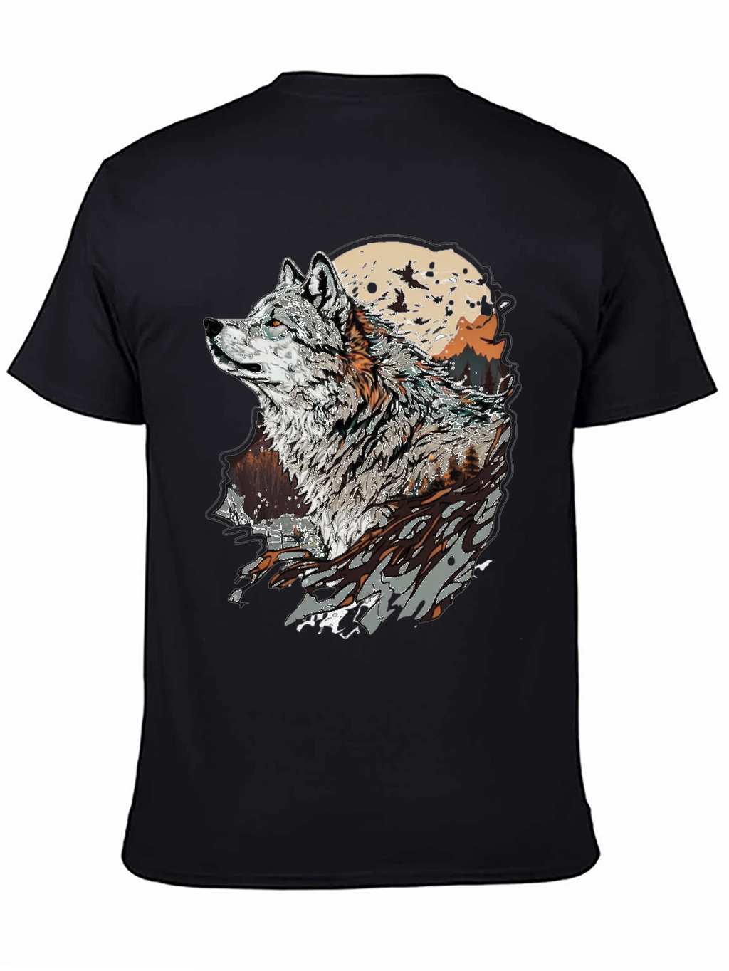 Wolf Graphic T-Shirt - Nature Inspired Print
