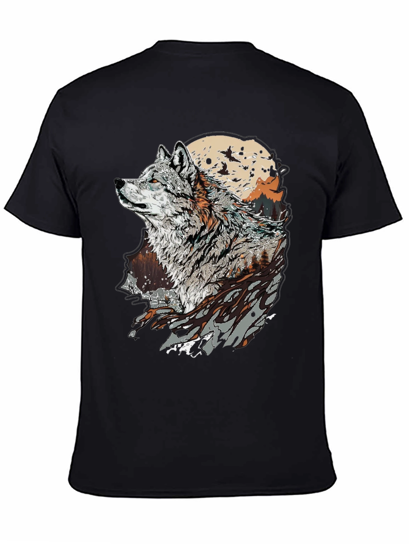 Wolf Graphic T-Shirt - Nature Inspired Print