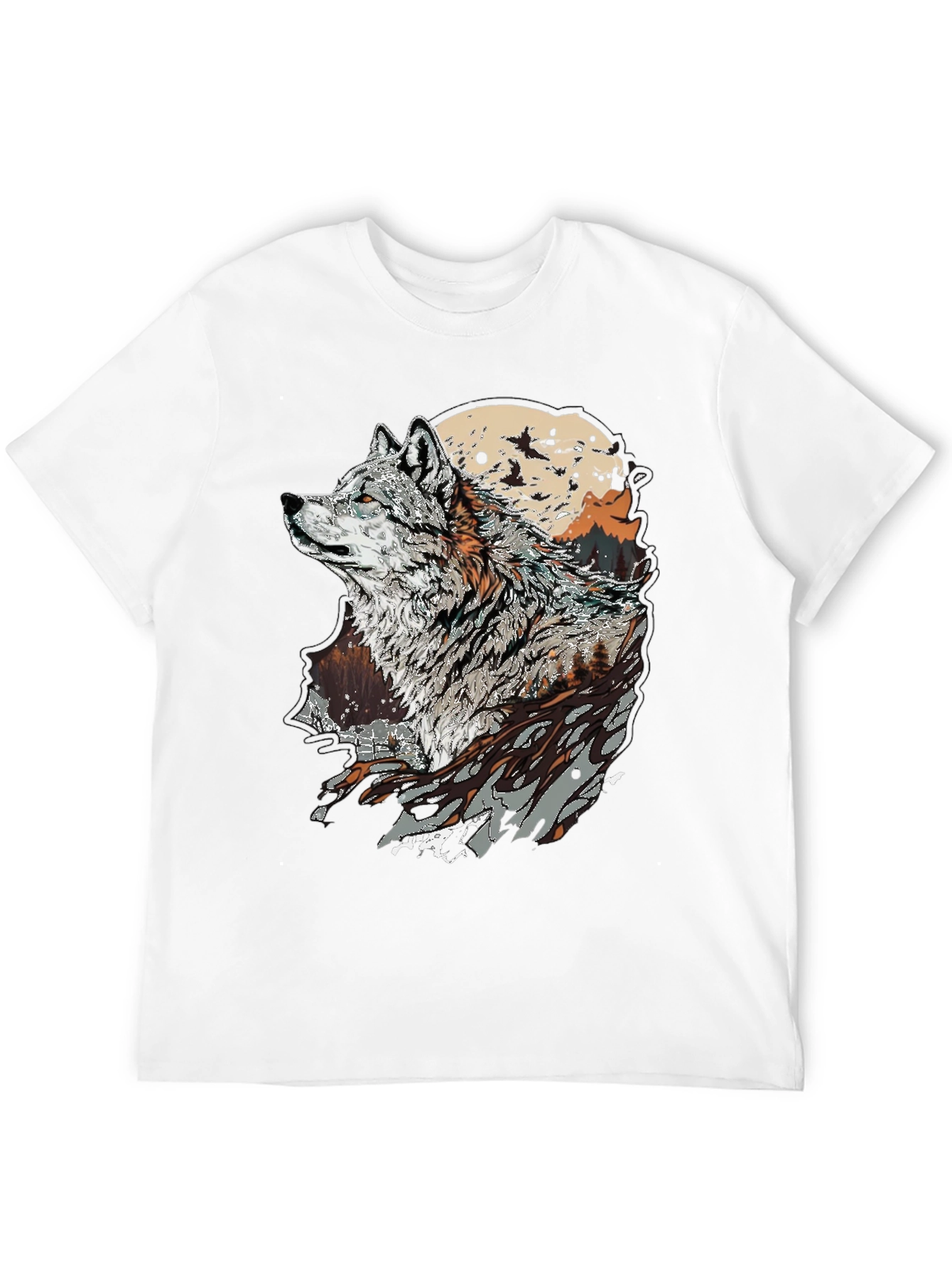 Wolf Graphic T-Shirt - Nature Inspired Print
