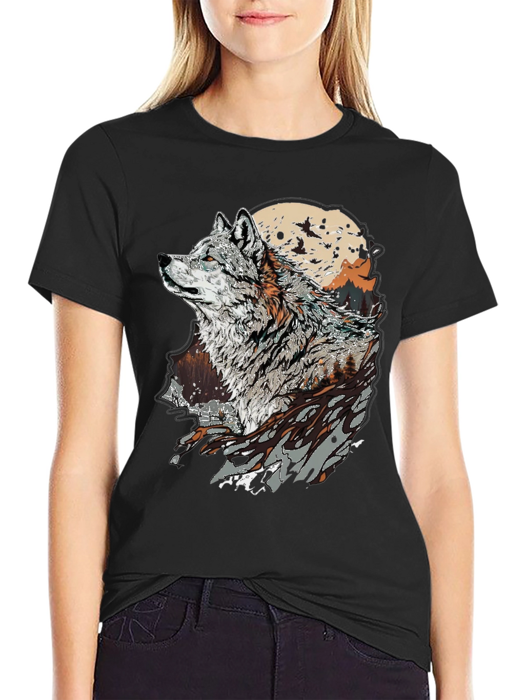 Wolf Graphic T-Shirt - Nature Inspired Print