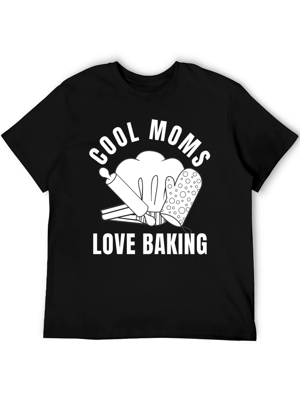 Cool Moms Love Baking Graphic T-Shirt