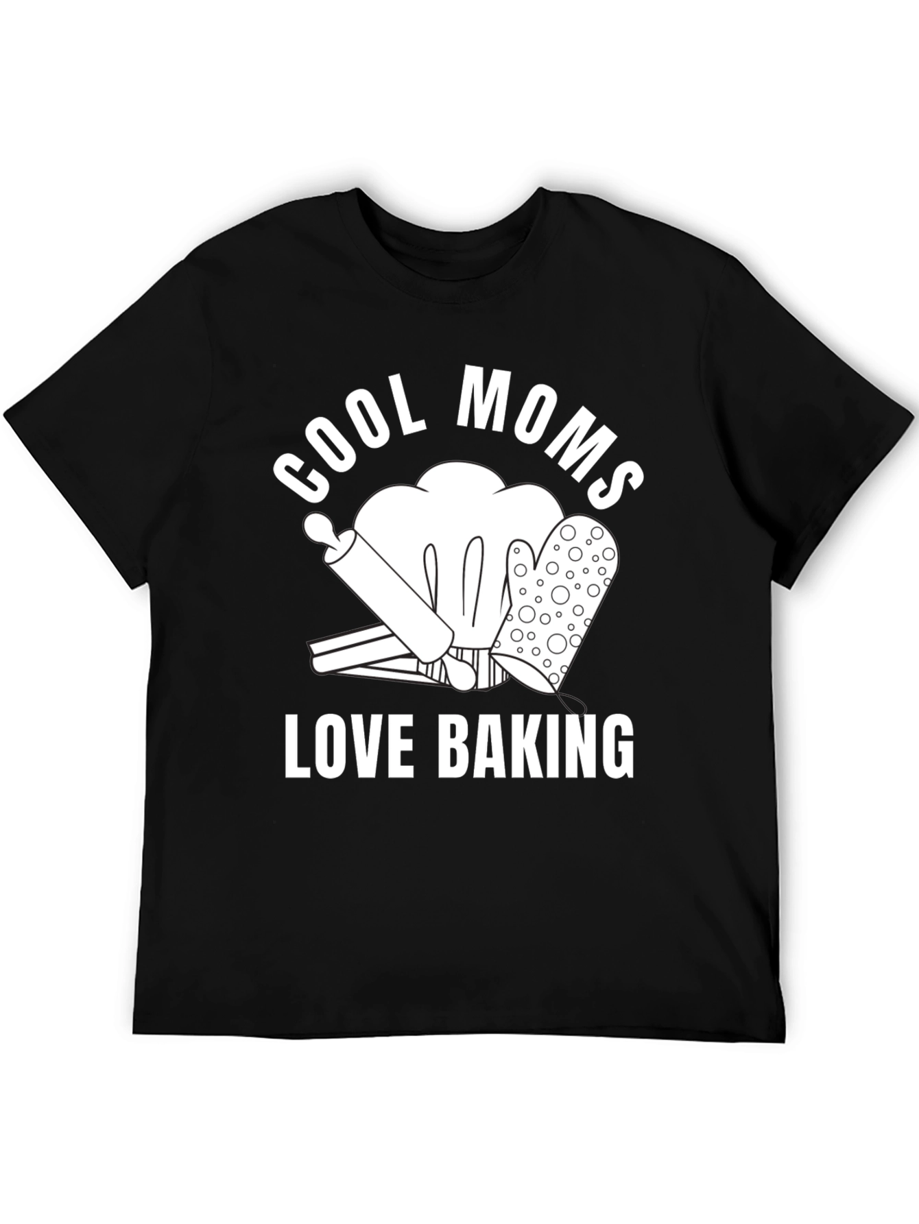 Cool Moms Love Baking Graphic T-Shirt