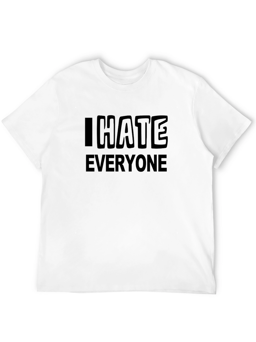I Hate Everyone Black Graphic Tee
