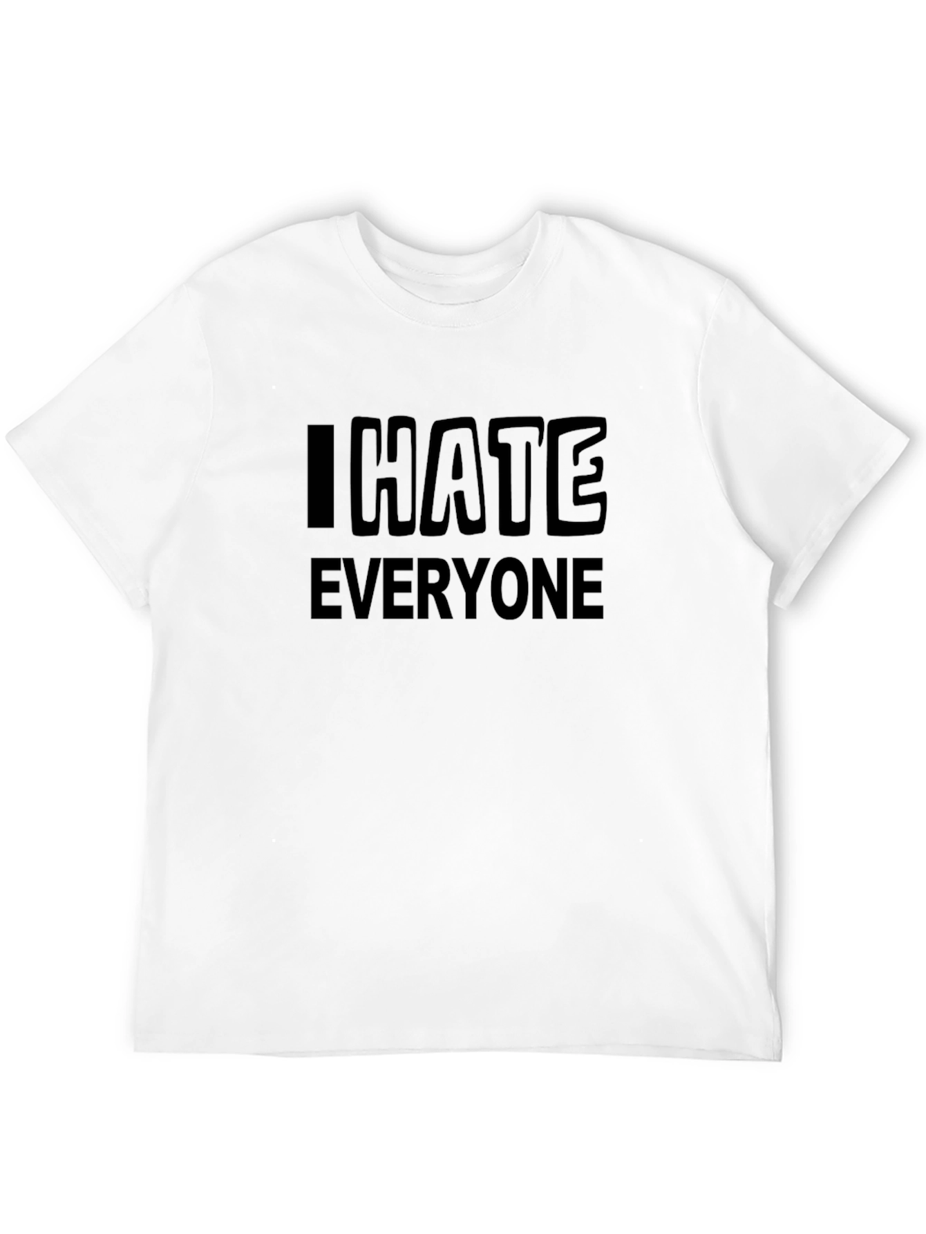 I Hate Everyone Black Graphic Tee