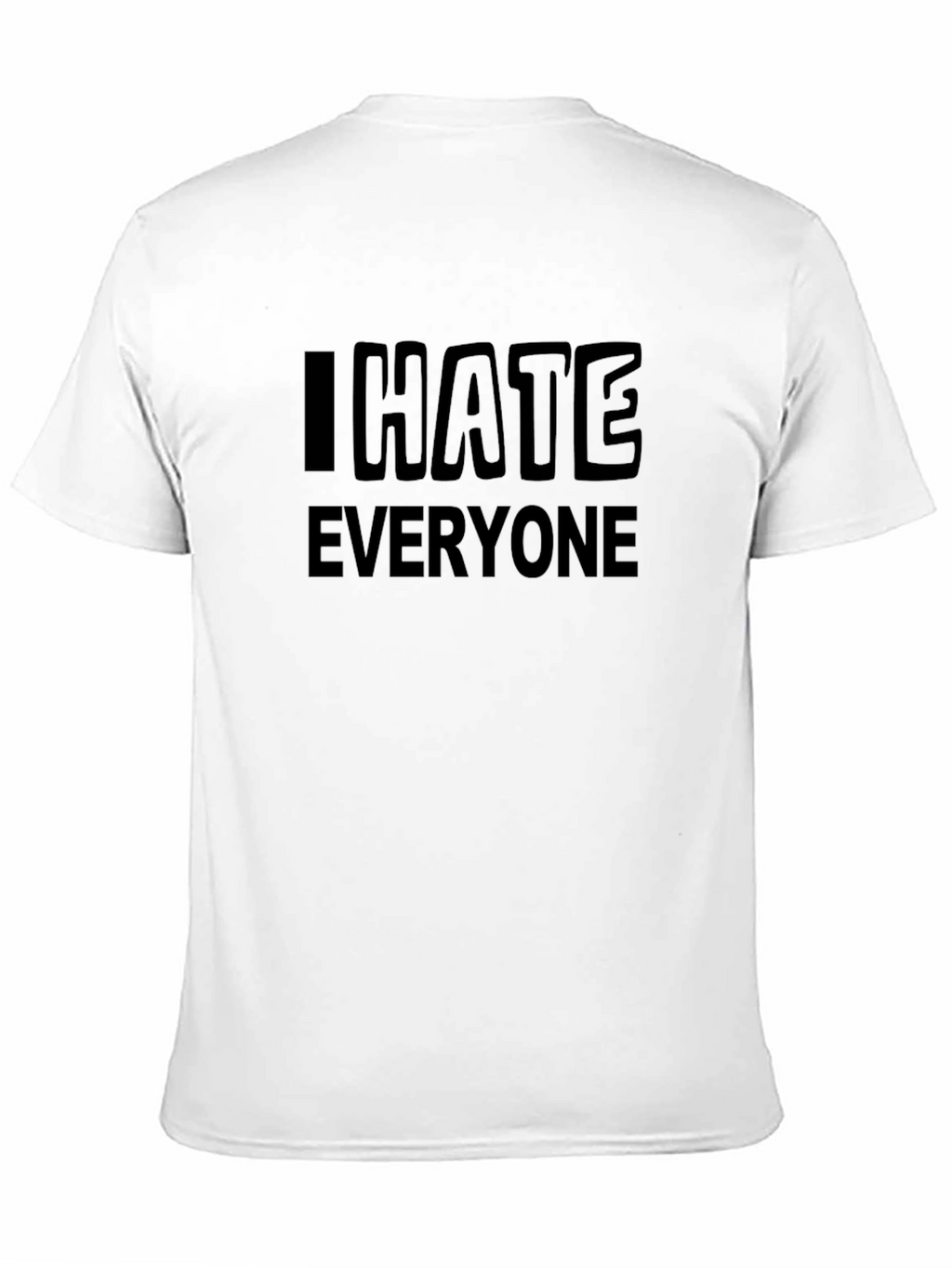 I Hate Everyone Black Graphic Tee