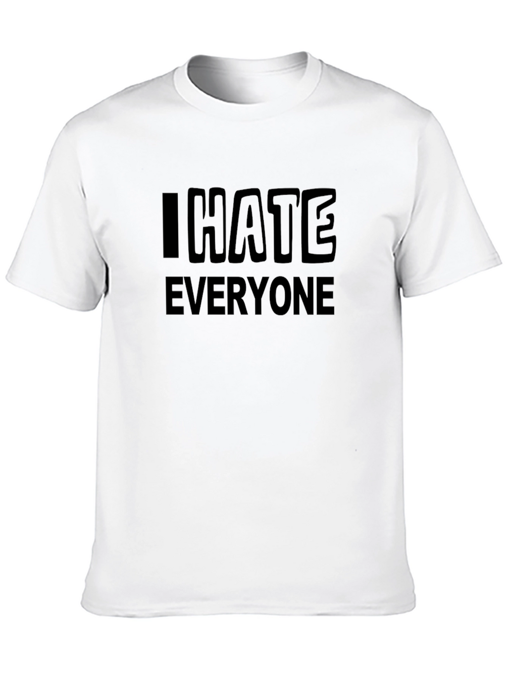 I Hate Everyone Black Graphic Tee