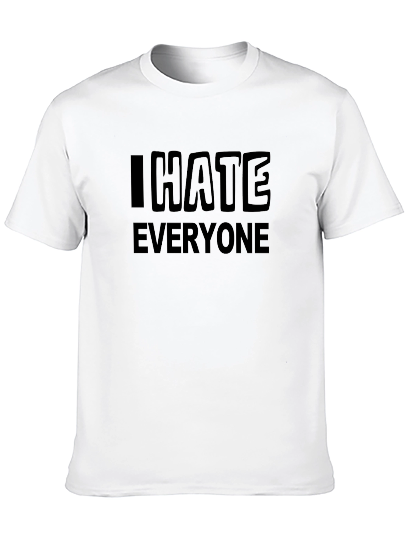 I Hate Everyone Black Graphic Tee