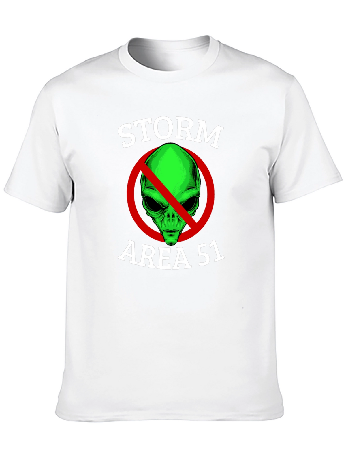 Storm Area 51 Graphic Tee - Black Cotton T-Shirt