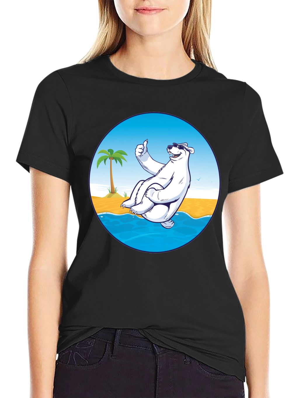 Cool Bear Graphic T-Shirt - Black