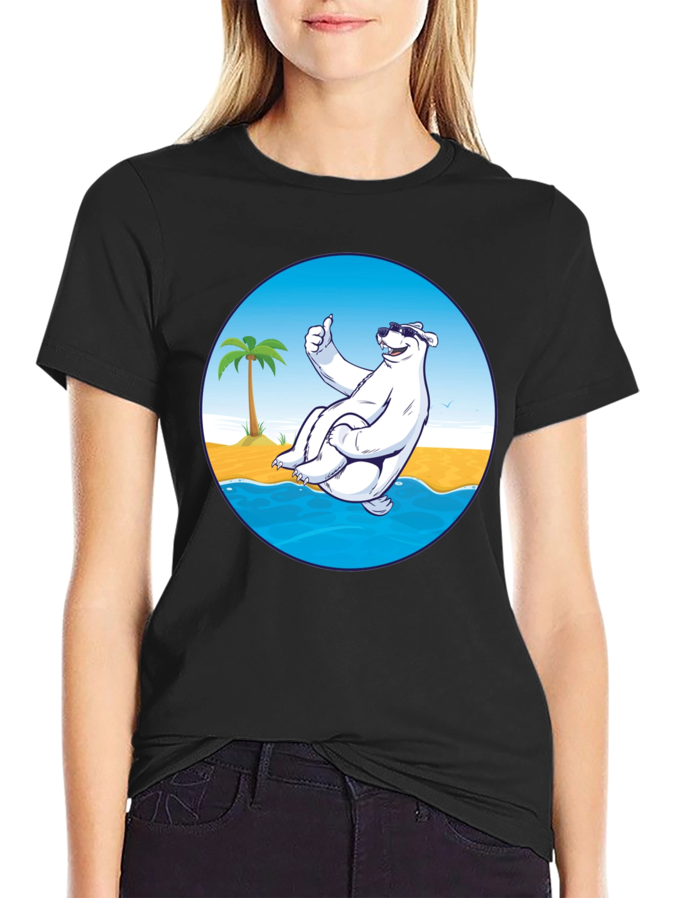 Cool Bear Graphic T-Shirt - Black
