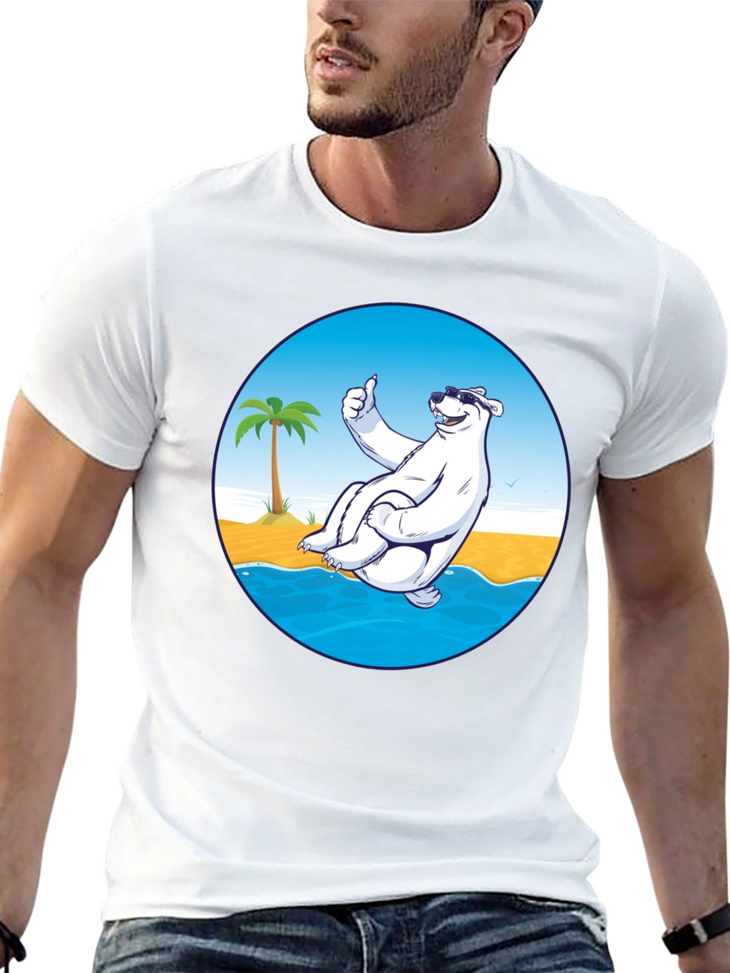 Cool Bear Graphic T-Shirt - Black