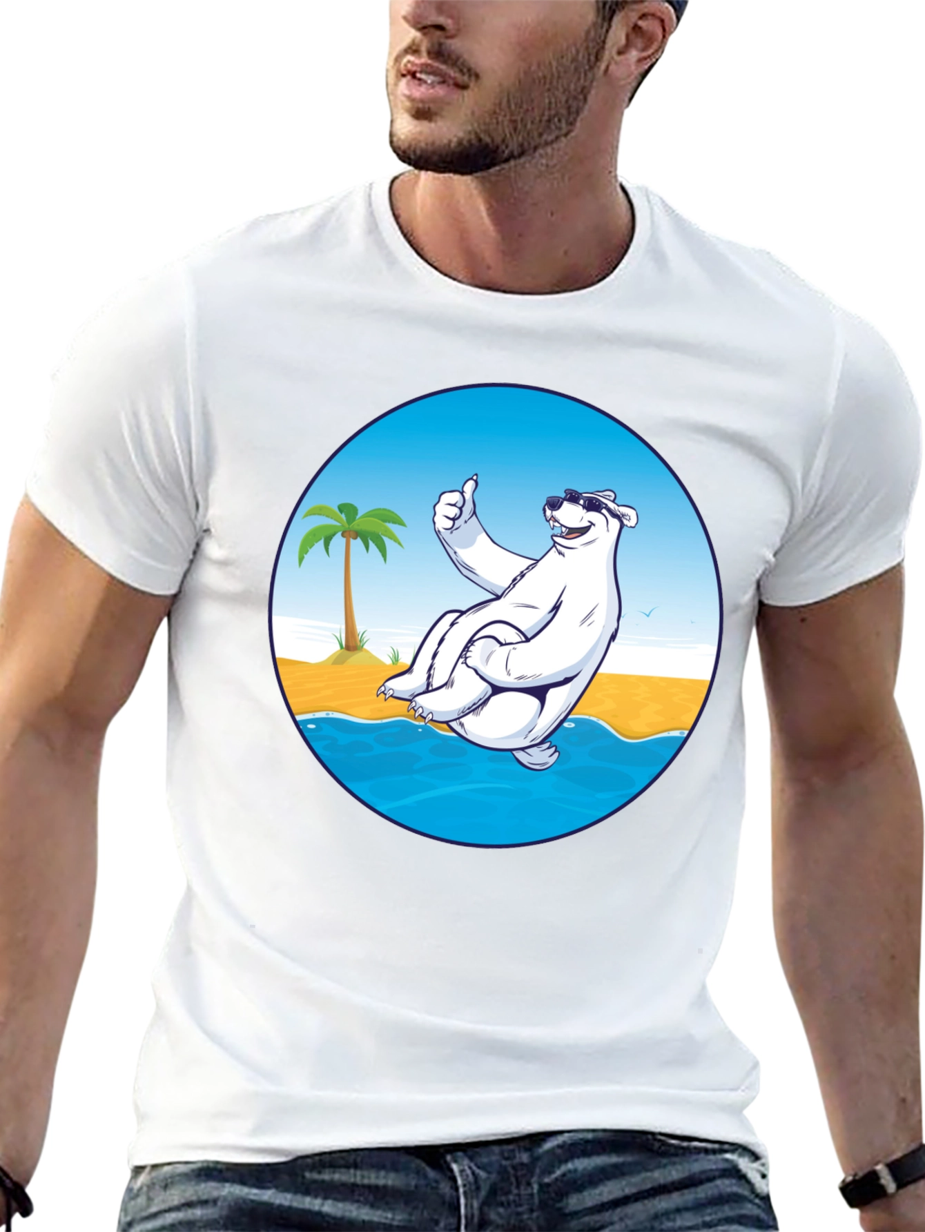 Cool Bear Graphic T-Shirt - Black