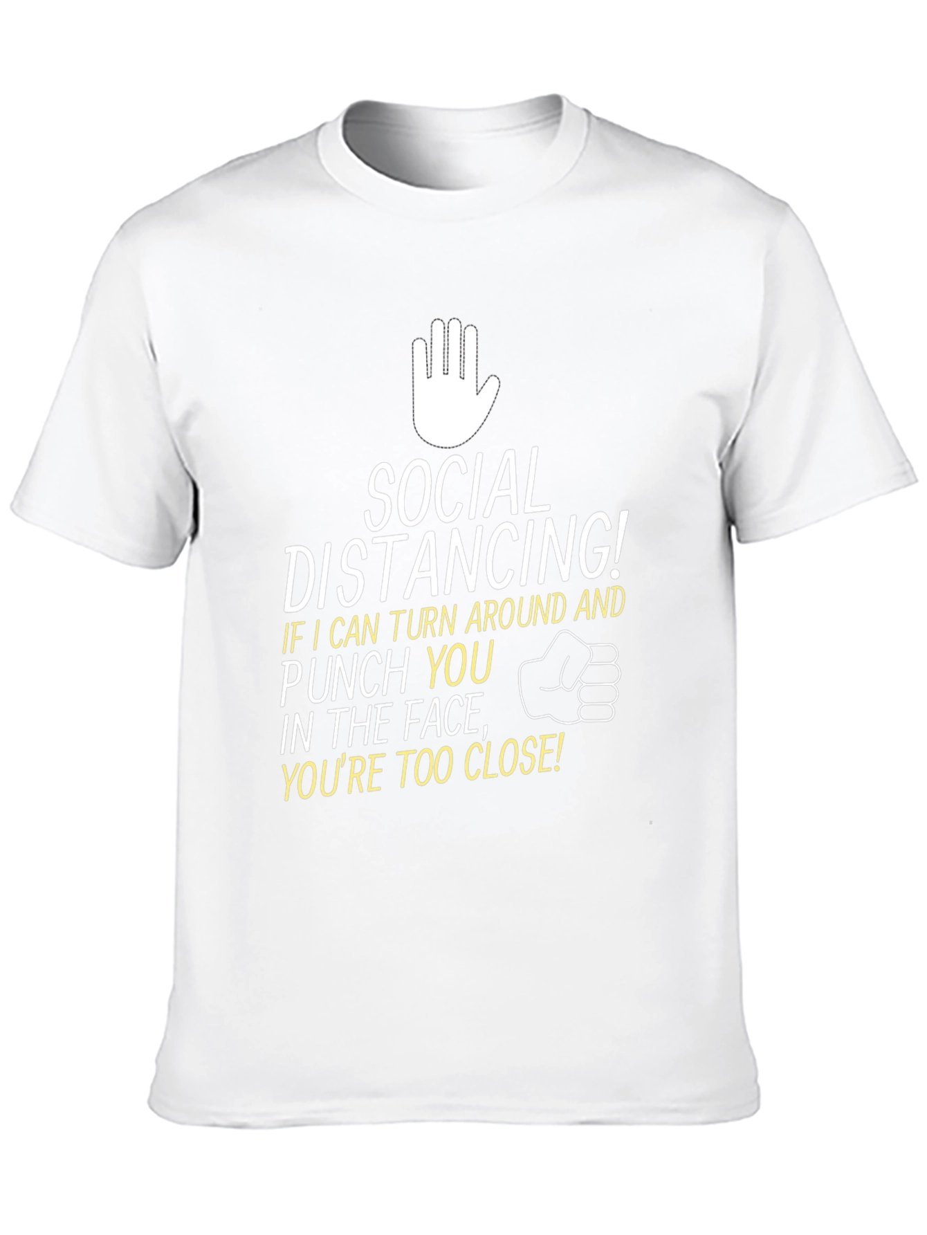 Social Distancing Punch You In The Face T-Shirt