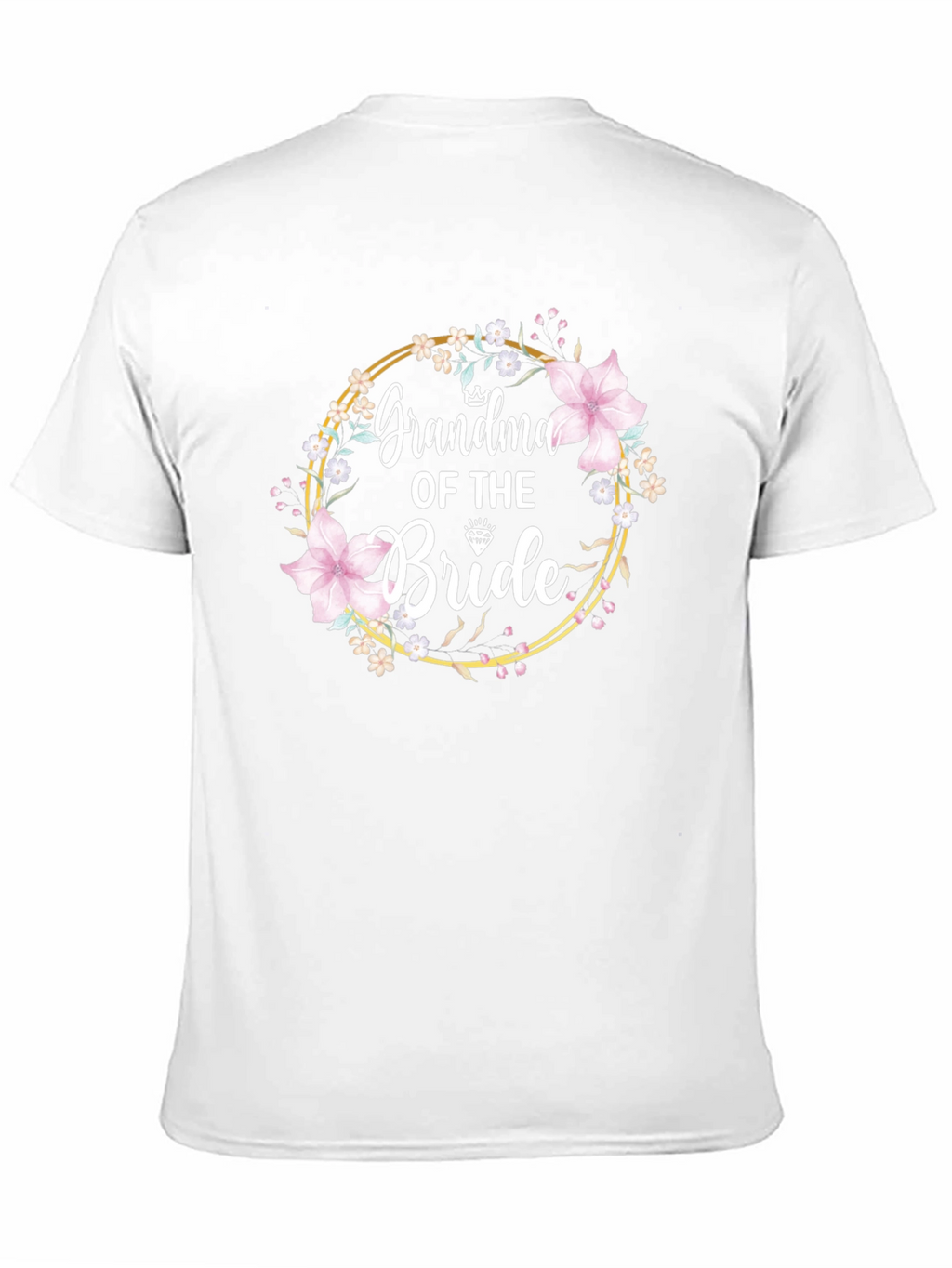 Grandma of the Bride Floral Wreath T-Shirt