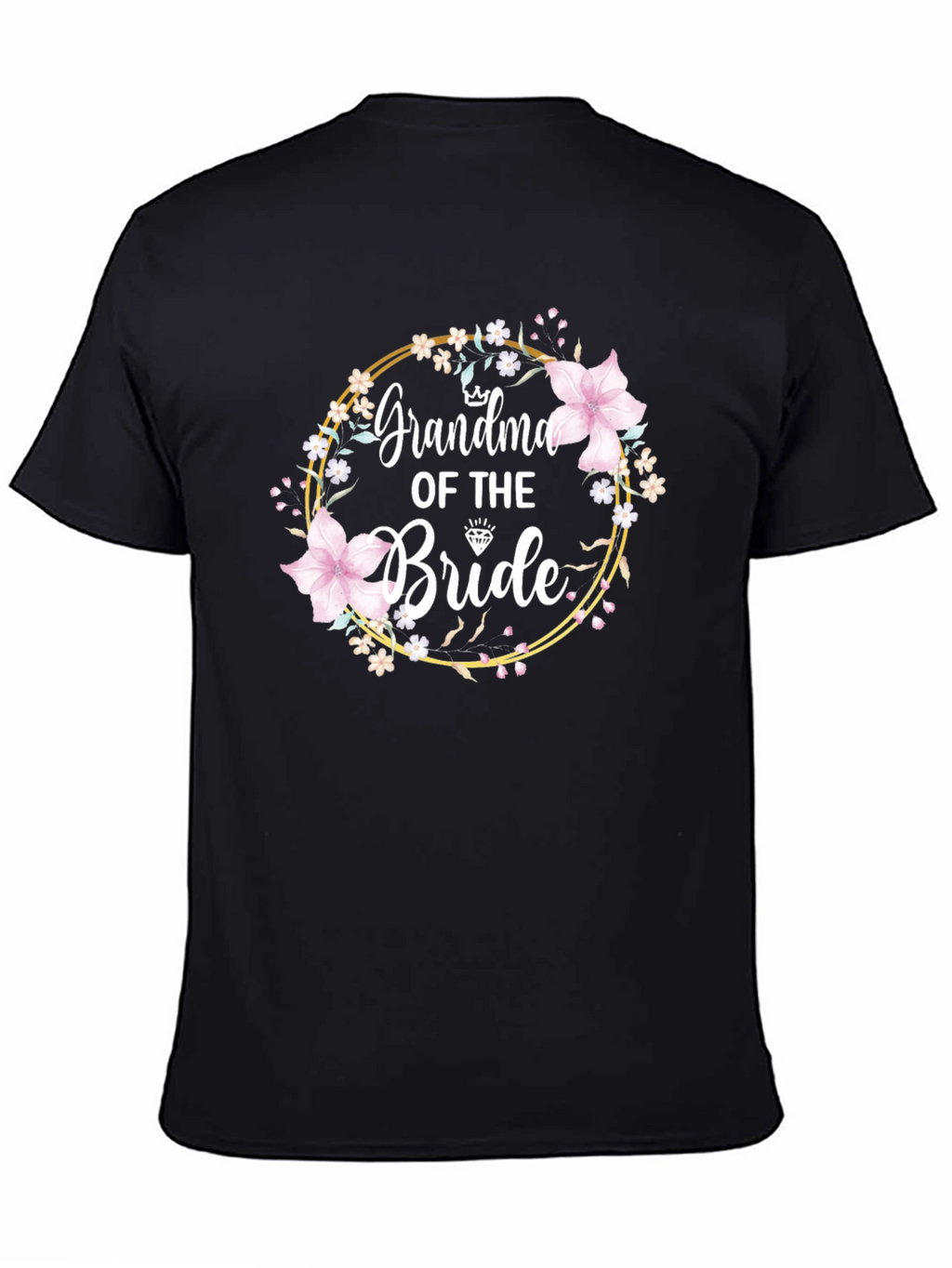 Grandma of the Bride Floral Wreath T-Shirt