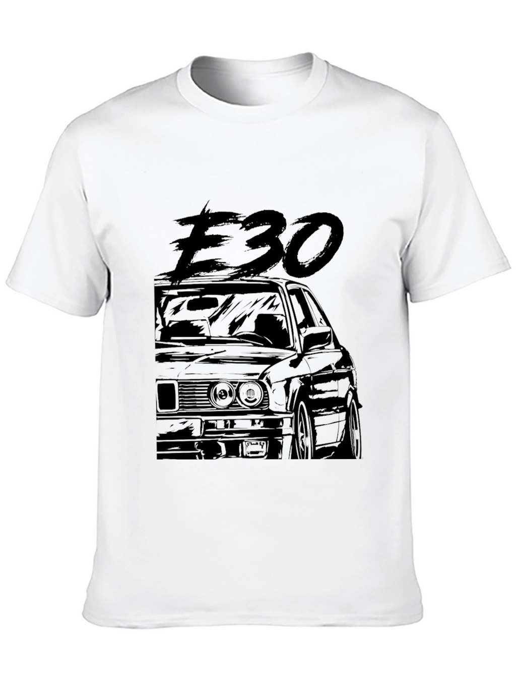 E30 Car Graphic Tee - Black