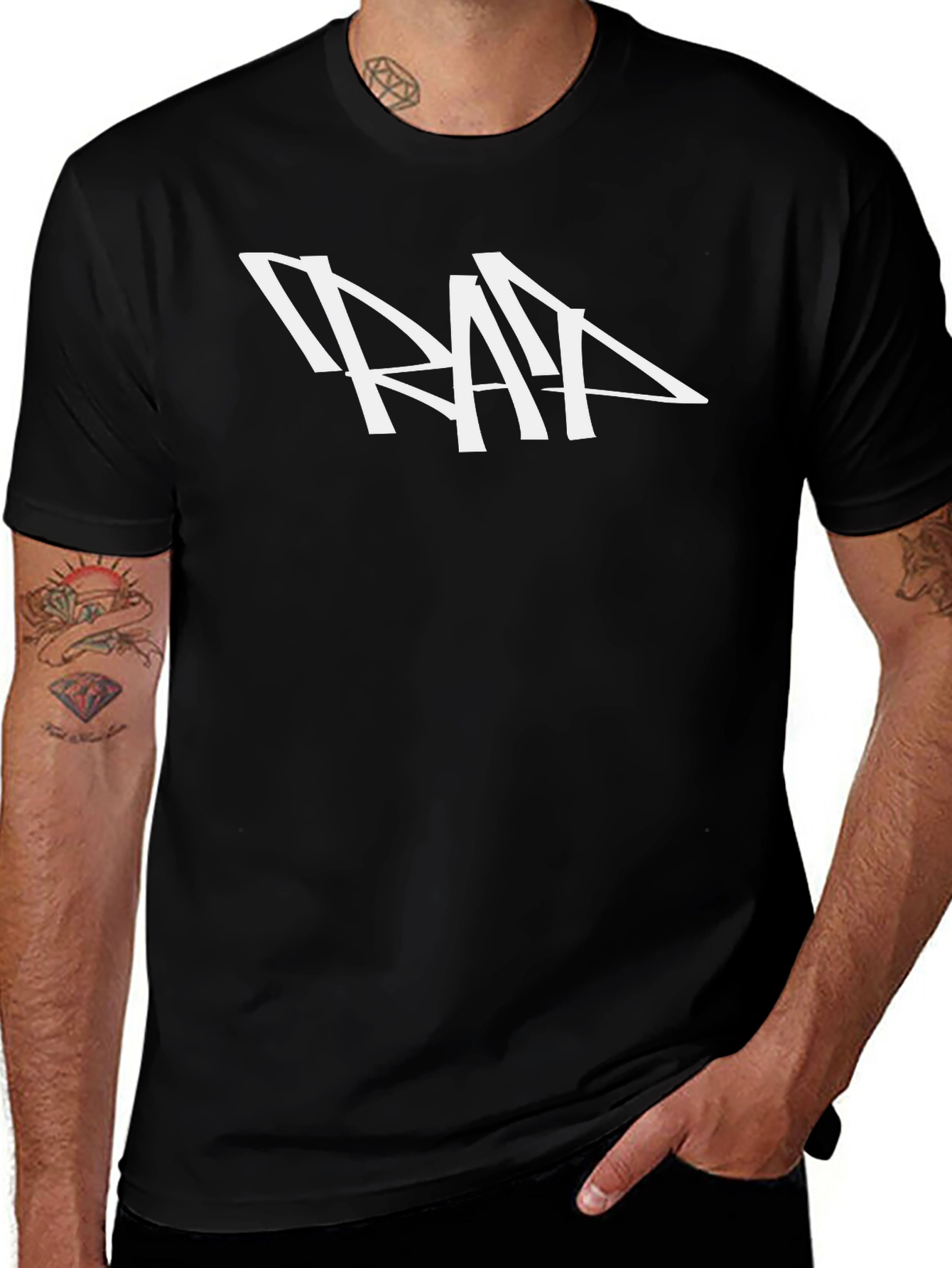 TRAP Graphic Tee - Stylish Black T-Shirt