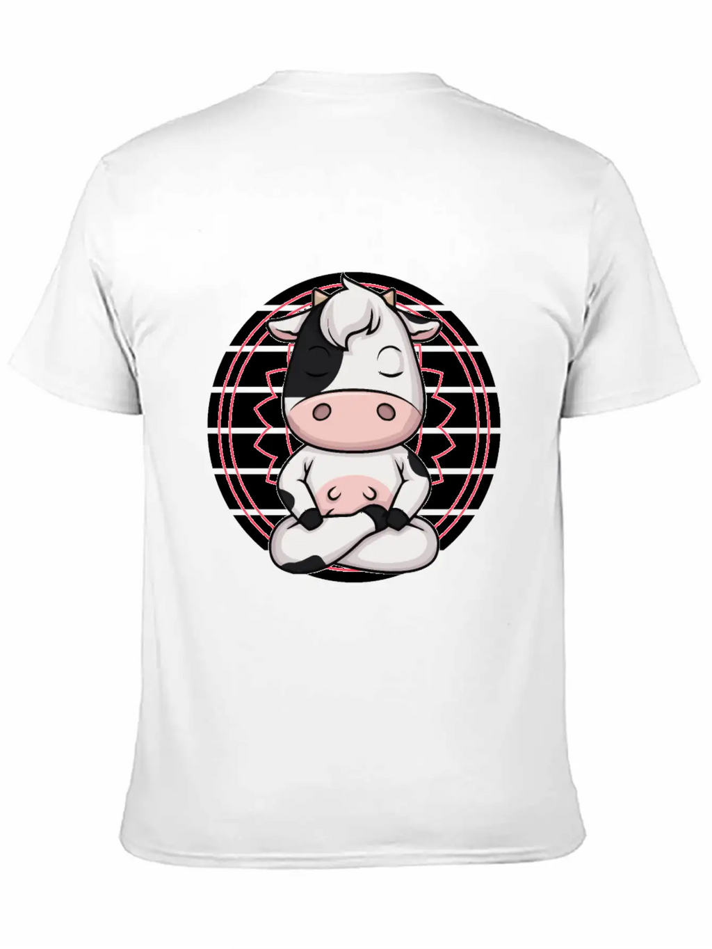 7 Chakra Mindfulness Meditation Cow Zen Relaxed Everyday Tee – Lightweight And Durable Cotton