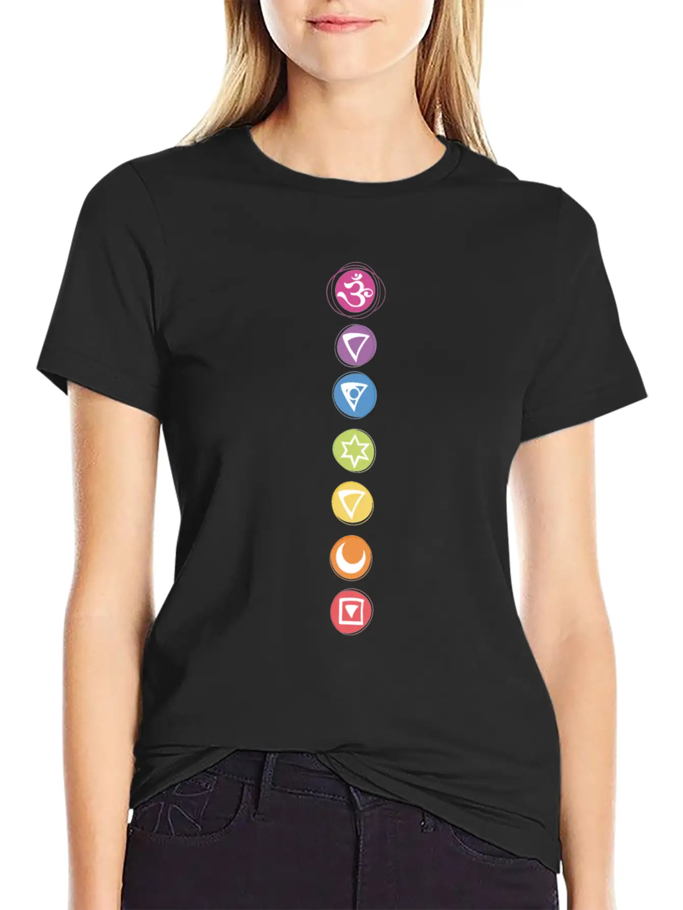 7 Chakras Kundalini Energy Symbols Classic Cotton Tee – Unisex Comfort For Any Season